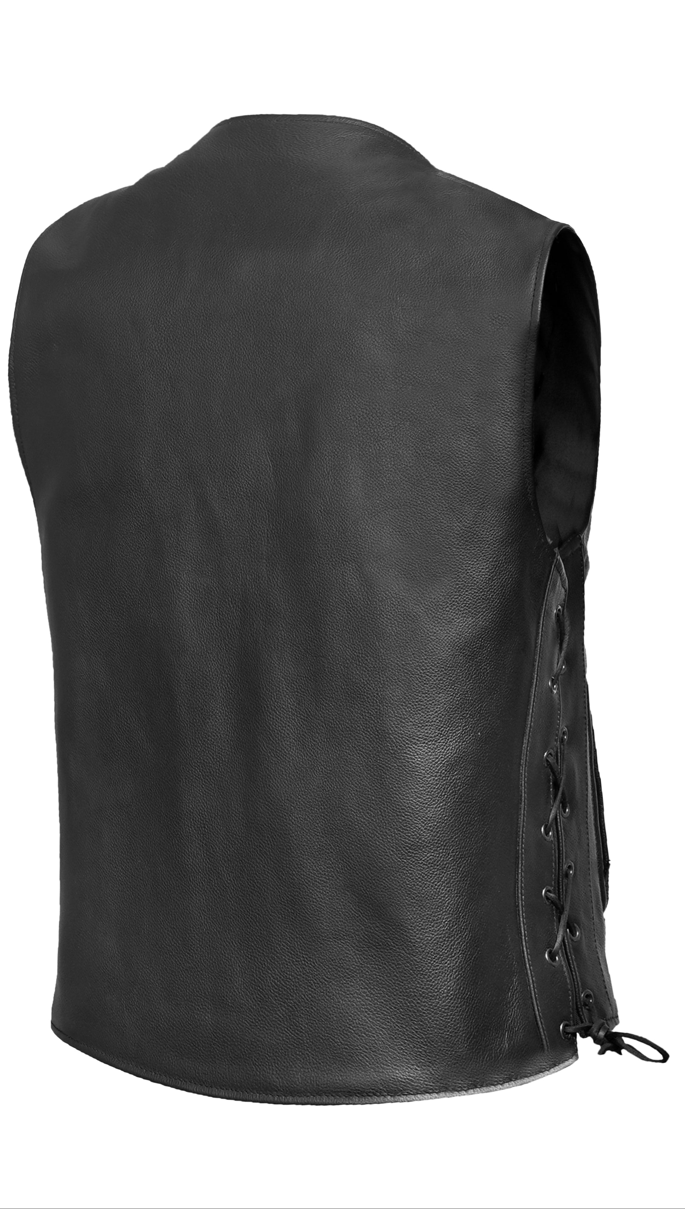Line Ranger™ Mens Leather Motorcycle Vest