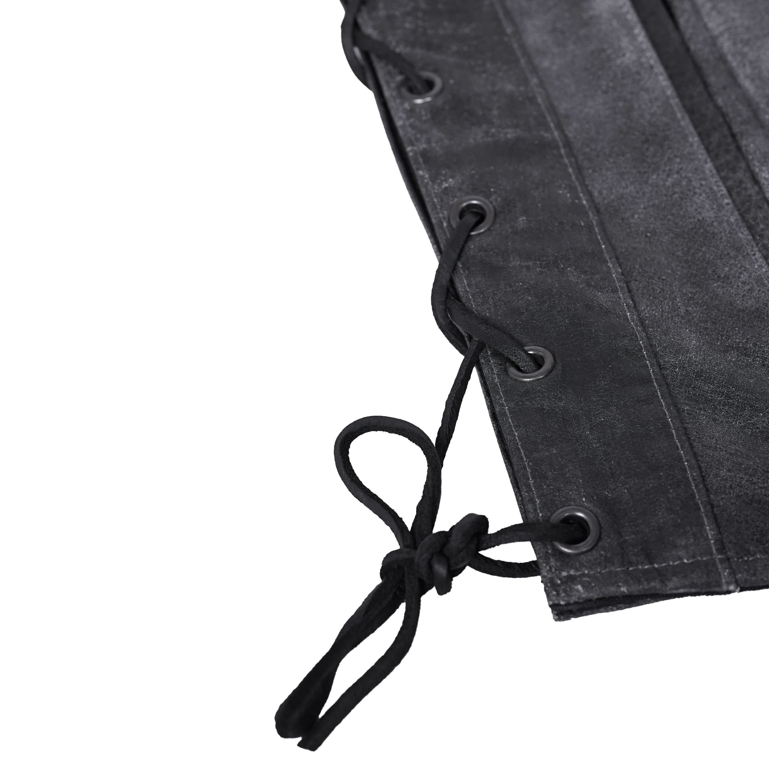 Tomstone Mens Leather Motorcycle Vest