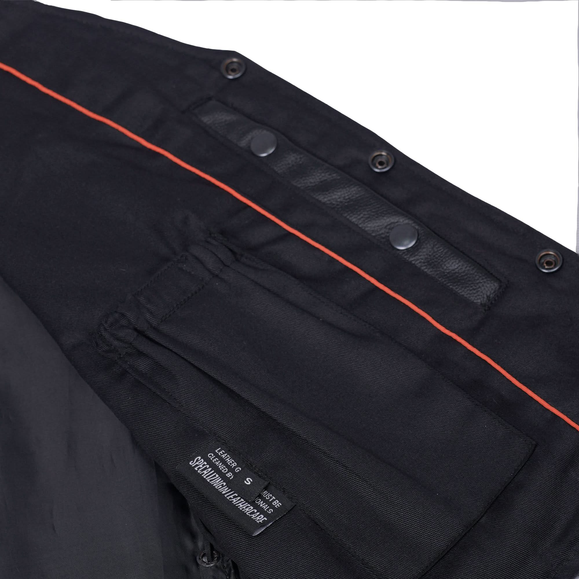 Clubster™ Men's Black  Motorcycle Leather Vest