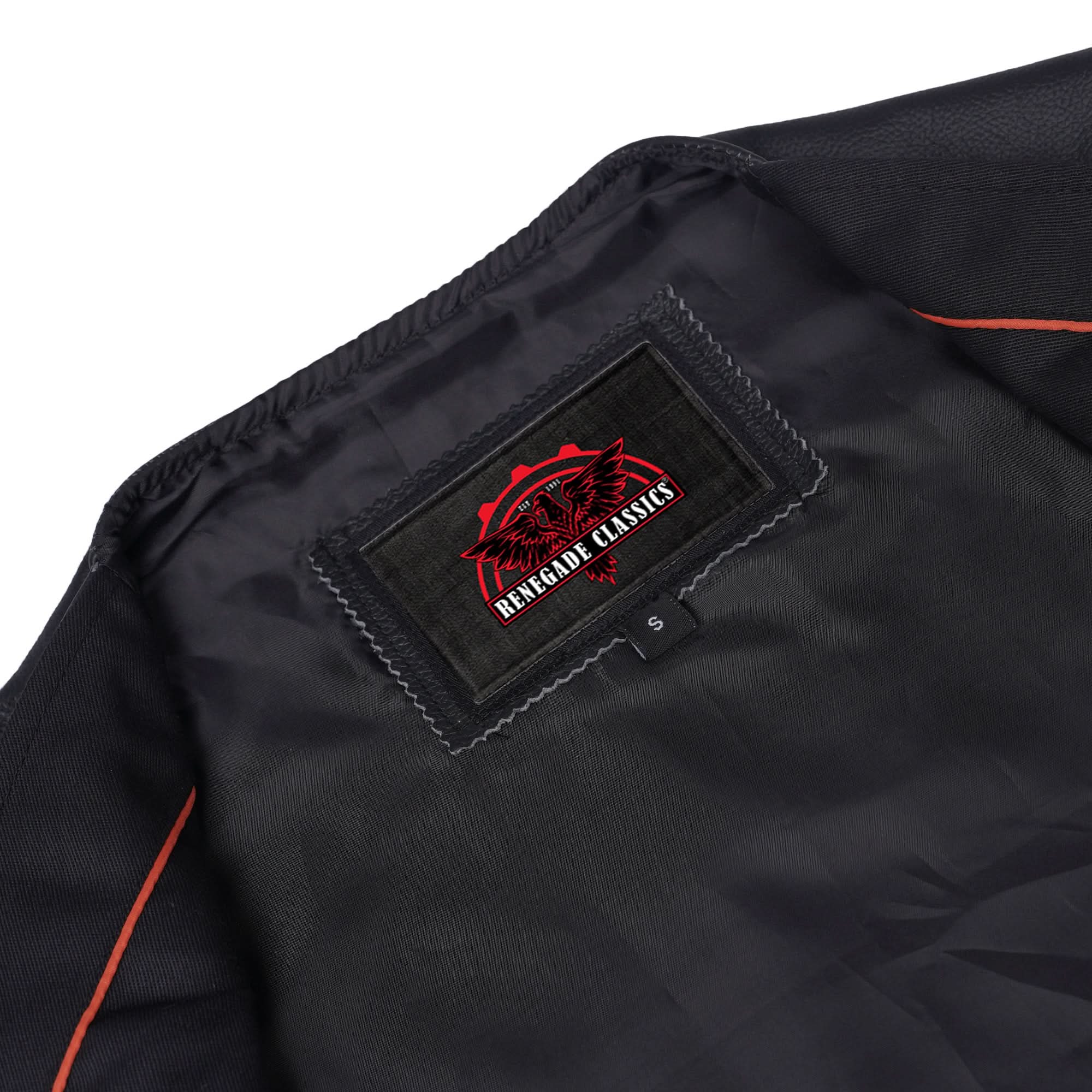 Clubster™ Men's Black  Motorcycle Leather Vest