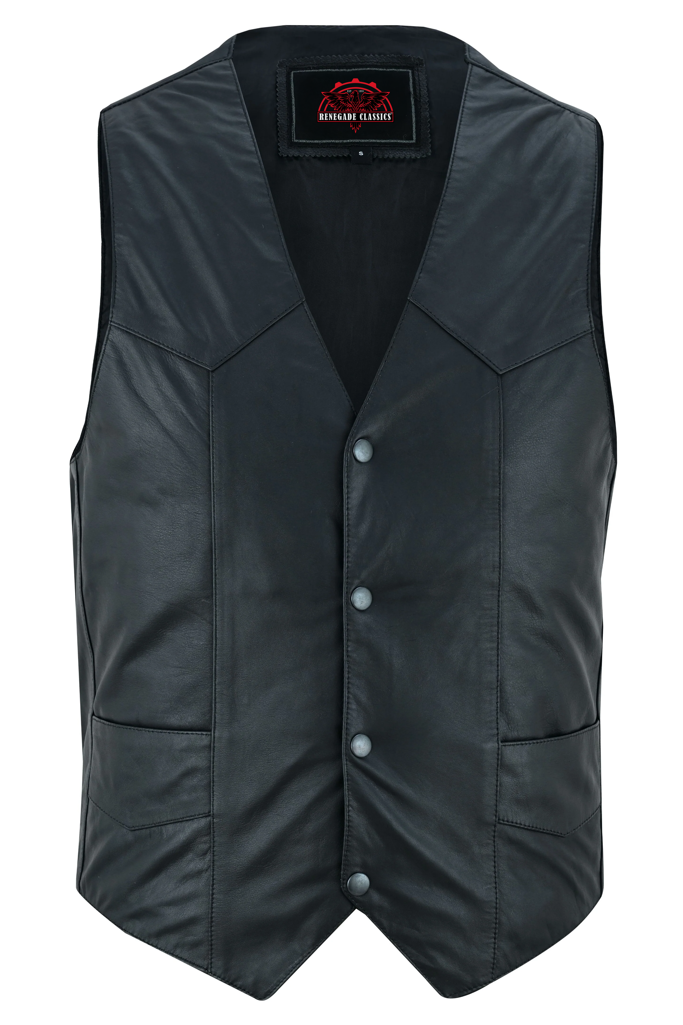 Vestige™ Mens Leather Motorcycle Vest