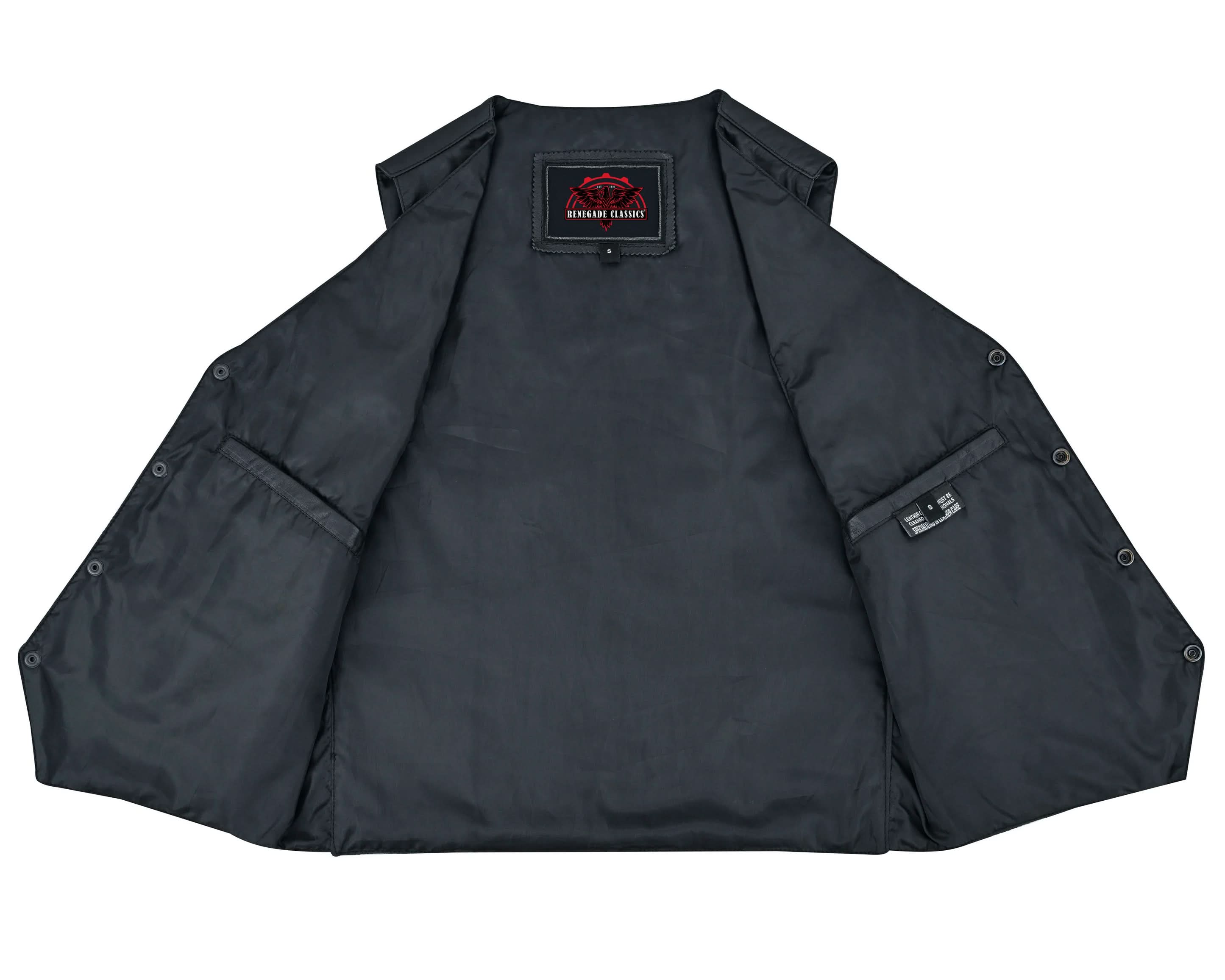 Vestige™ Mens Leather Motorcycle Vest