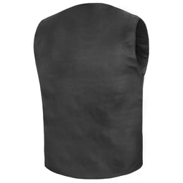 Back Line™ Mens Leather Motorcycle Vest