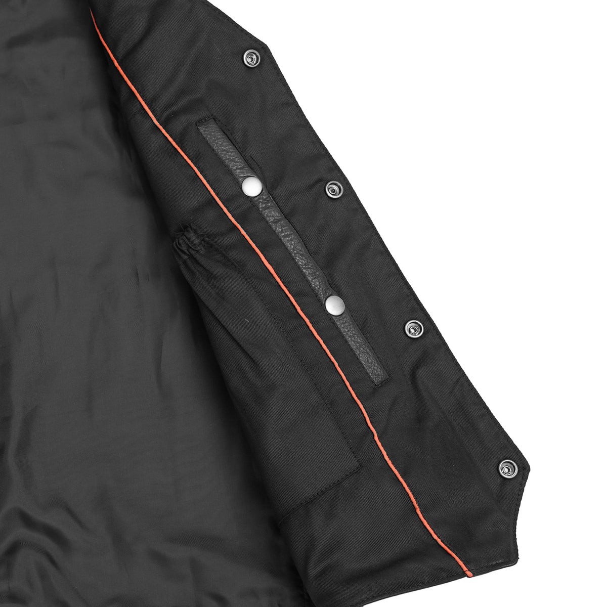 Back Line™ Mens Leather Motorcycle Vest