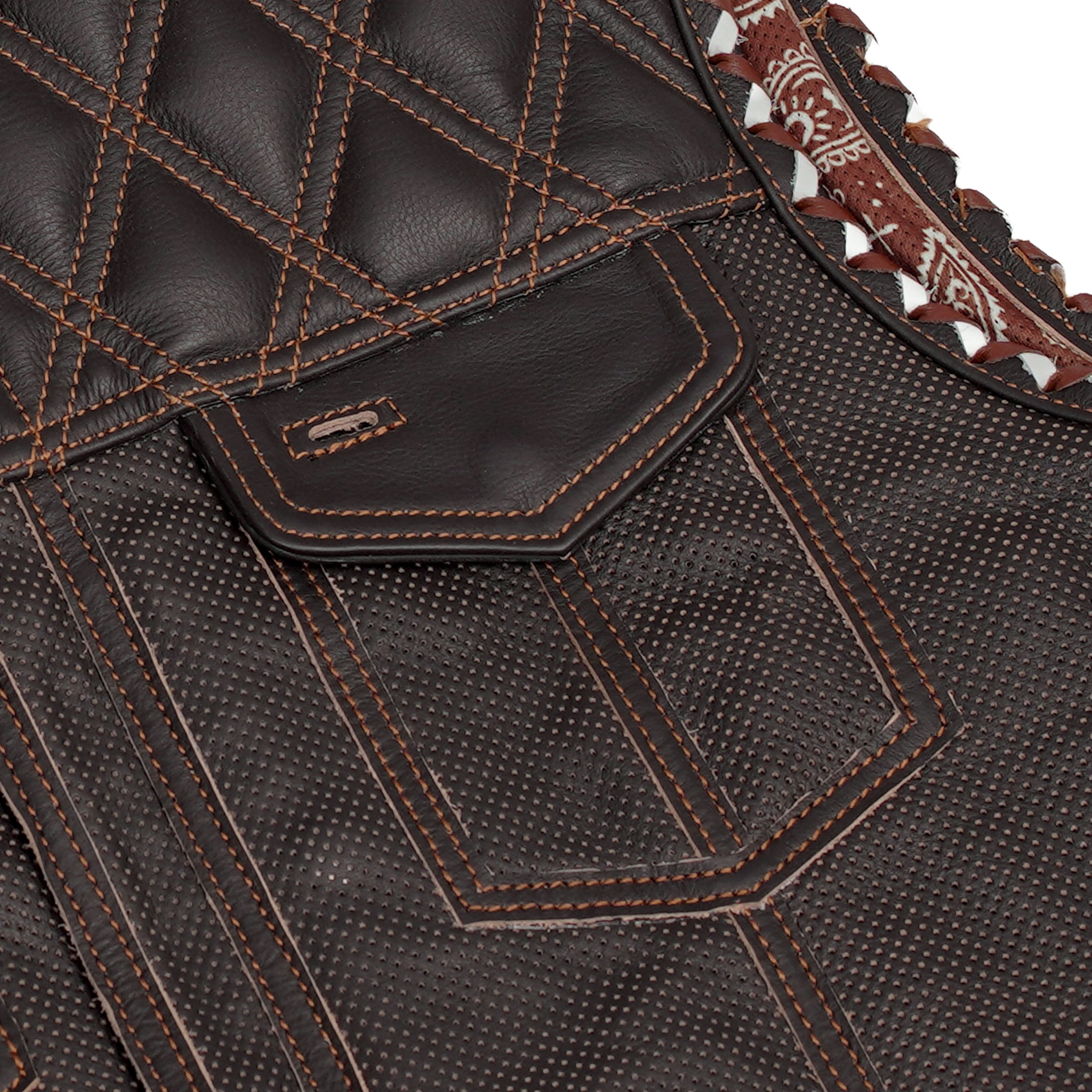 Brex Men’s Leather Motorcycle Vest