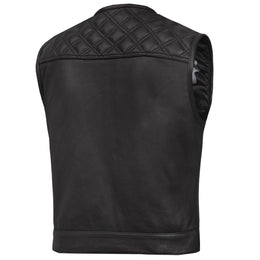 Nocturne Men’s Leather Motorcycle Vest