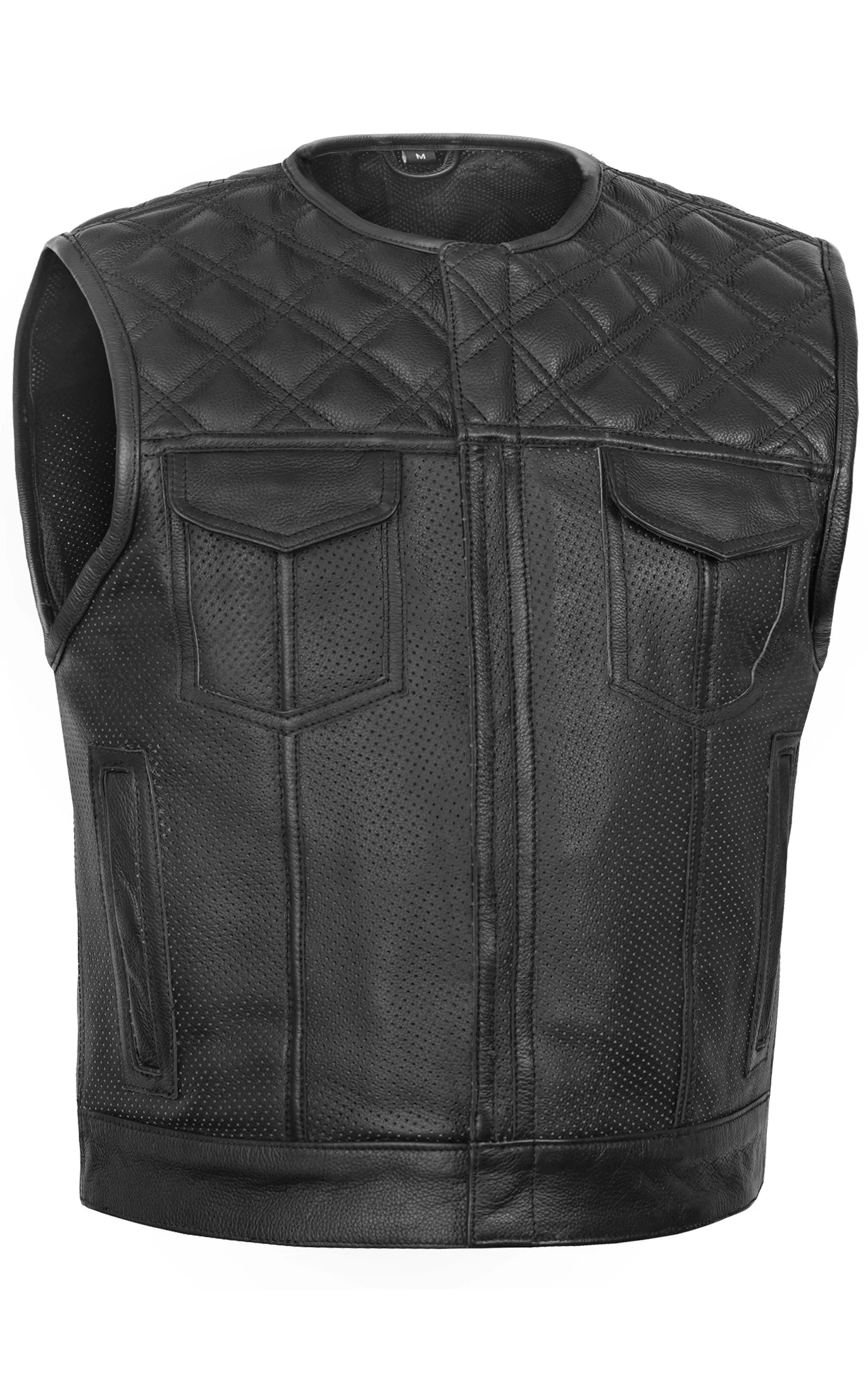 Clubhouse Men's Motorcycle Leather Vest