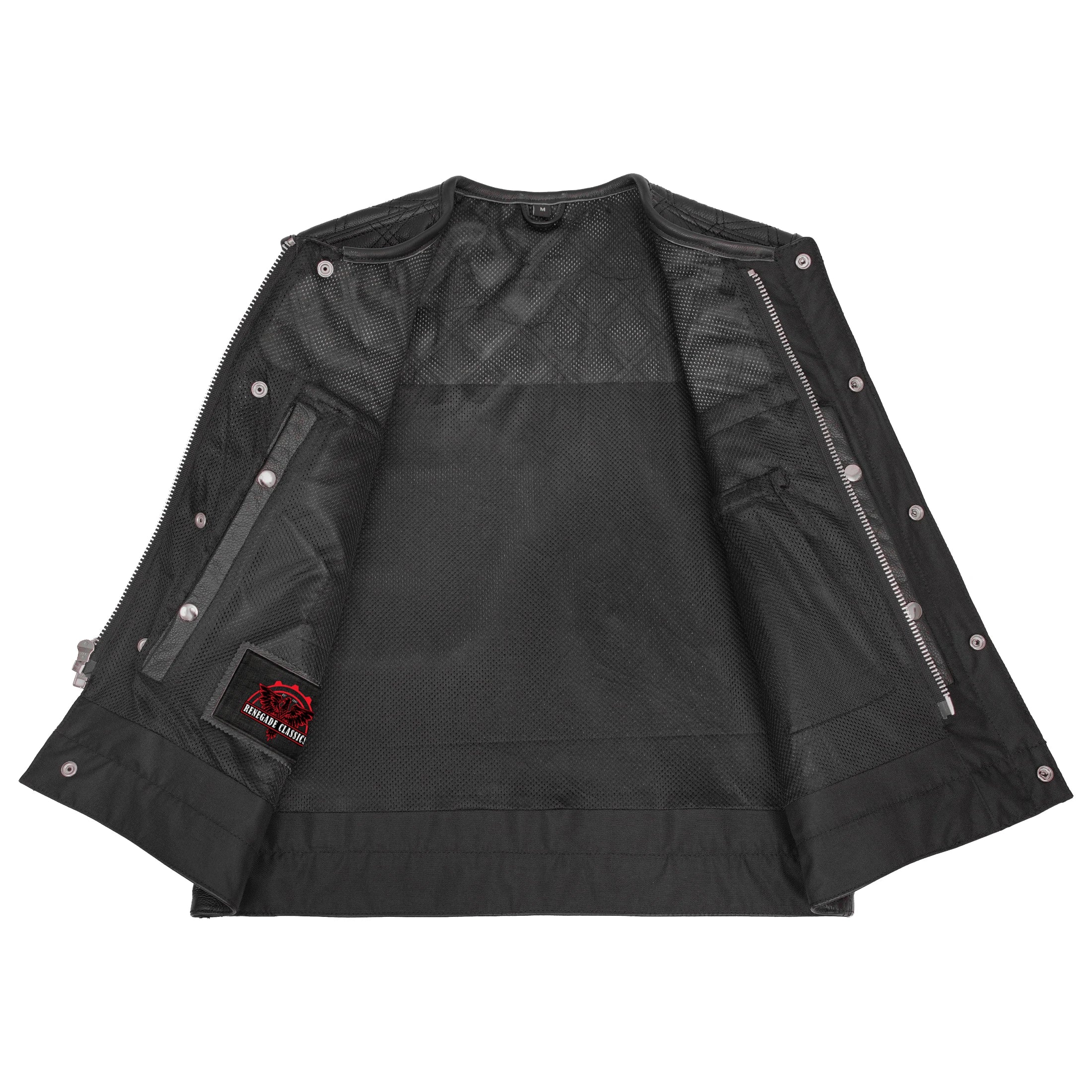Clubhouse Men's Motorcycle Leather Vest