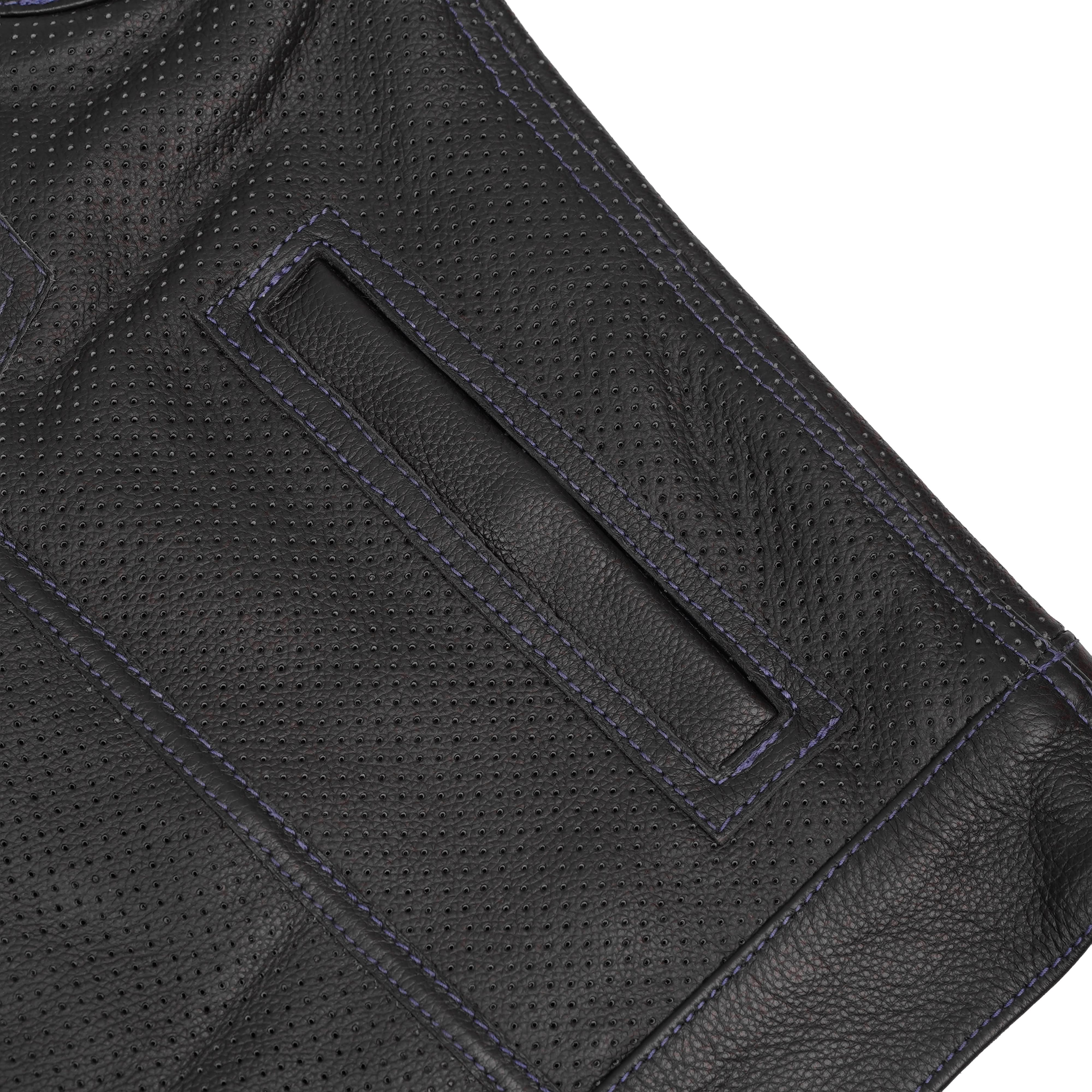 Mile Crusher Mens Motorcycle Leather Vest