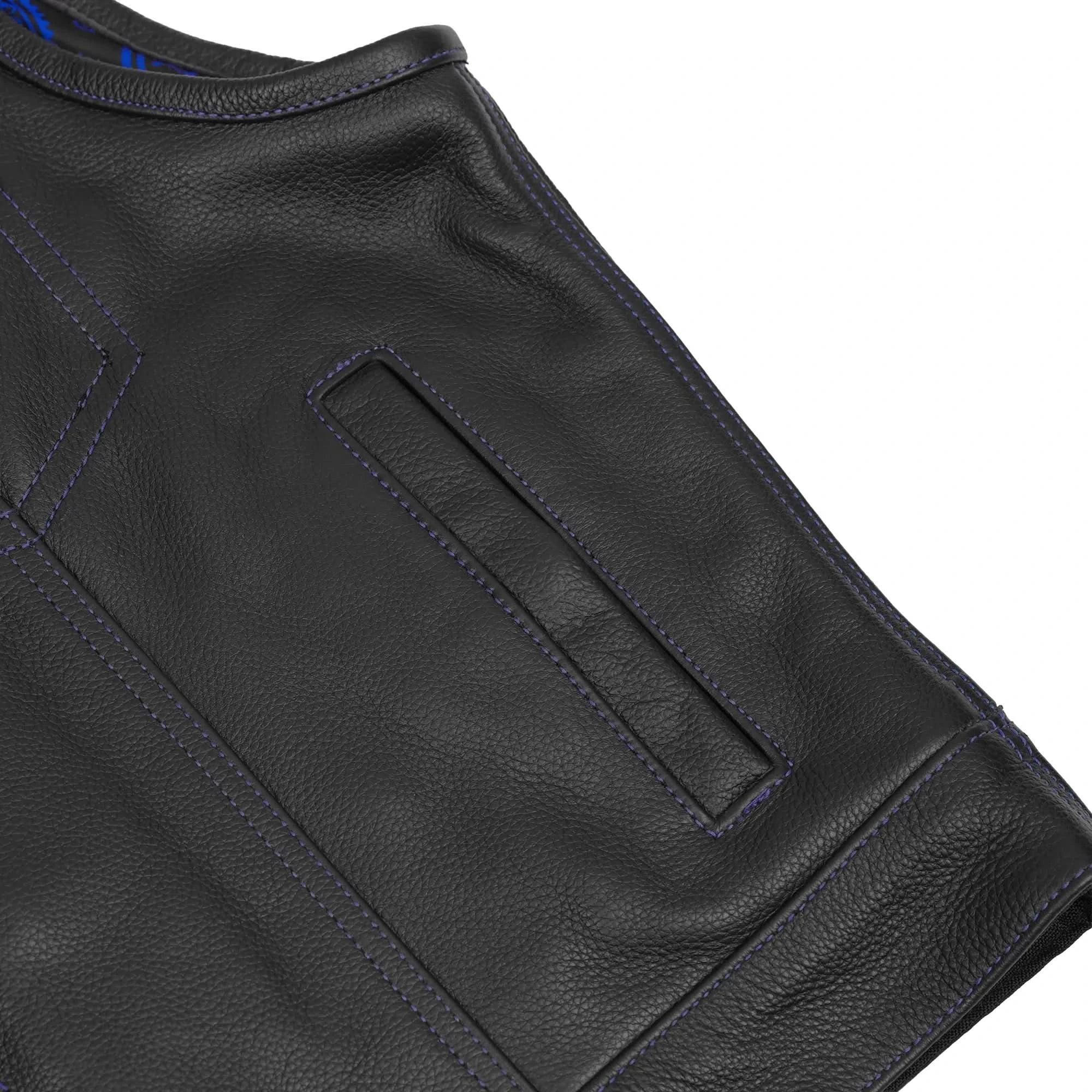 Darkpulse - Men’s Leather Motorcycle Vest