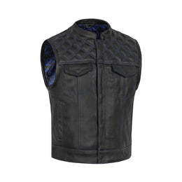 Odin Grim Men's Motorcycle Leather Vest