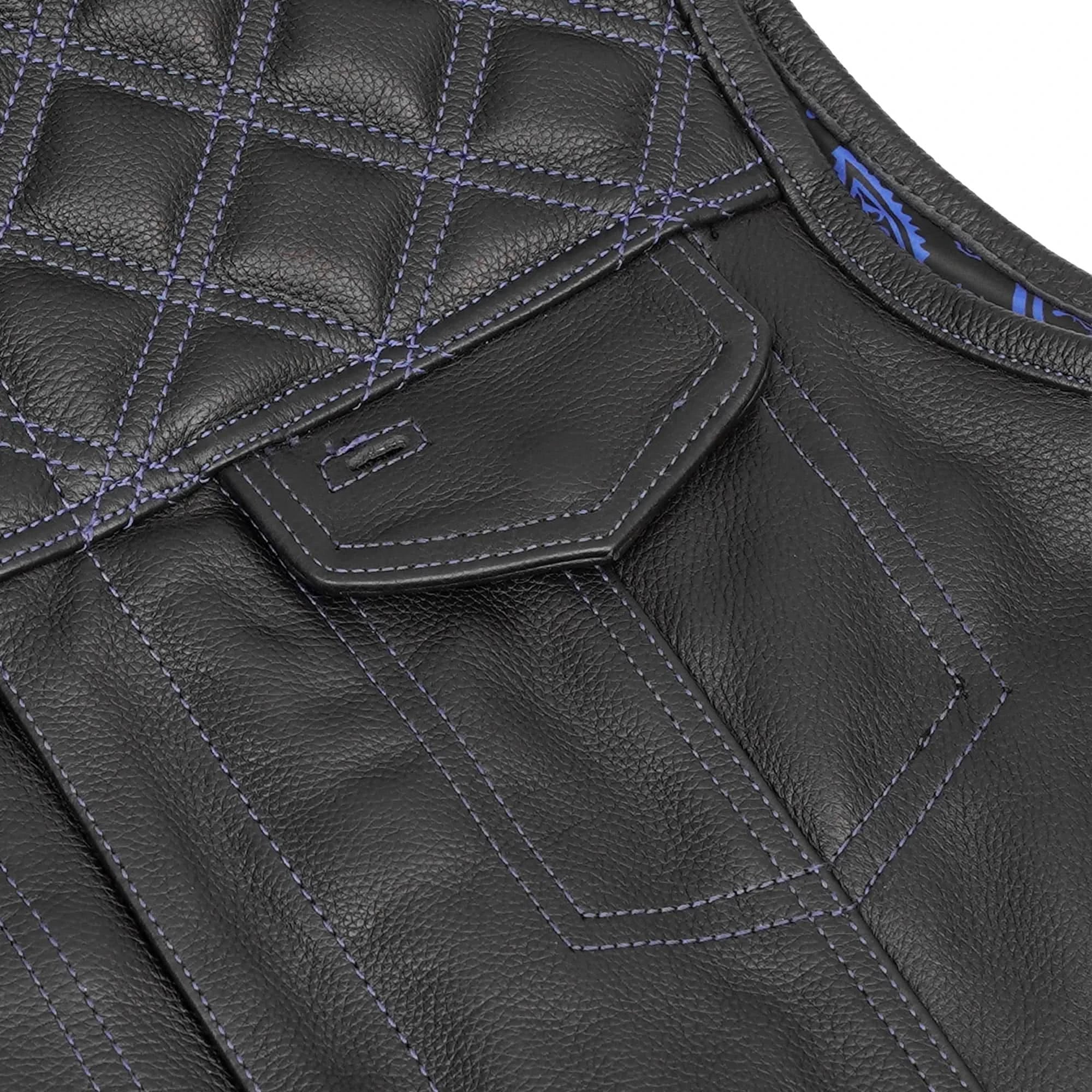 Darkpulse - Men’s Leather Motorcycle Vest