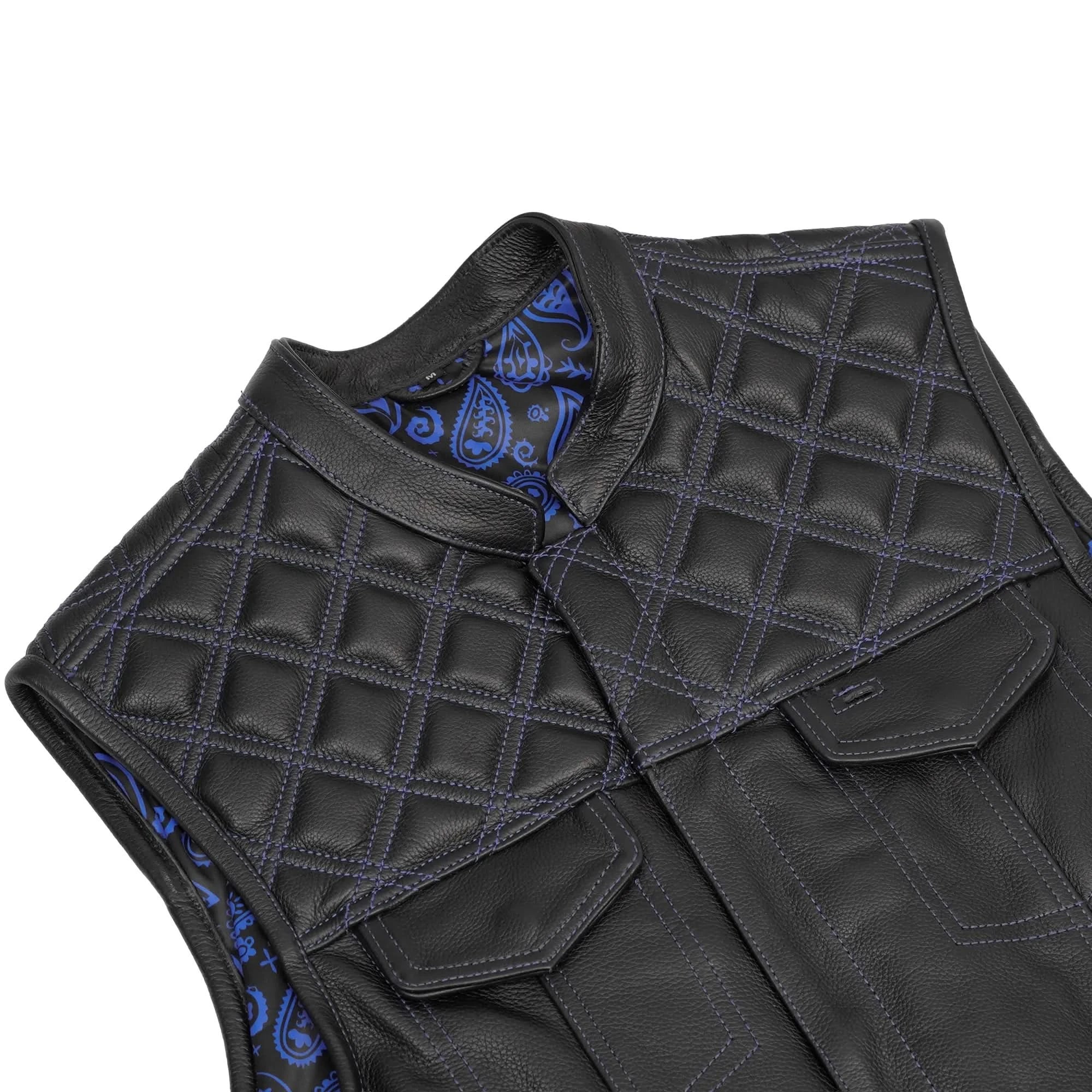 Darkpulse - Men’s Leather Motorcycle Vest