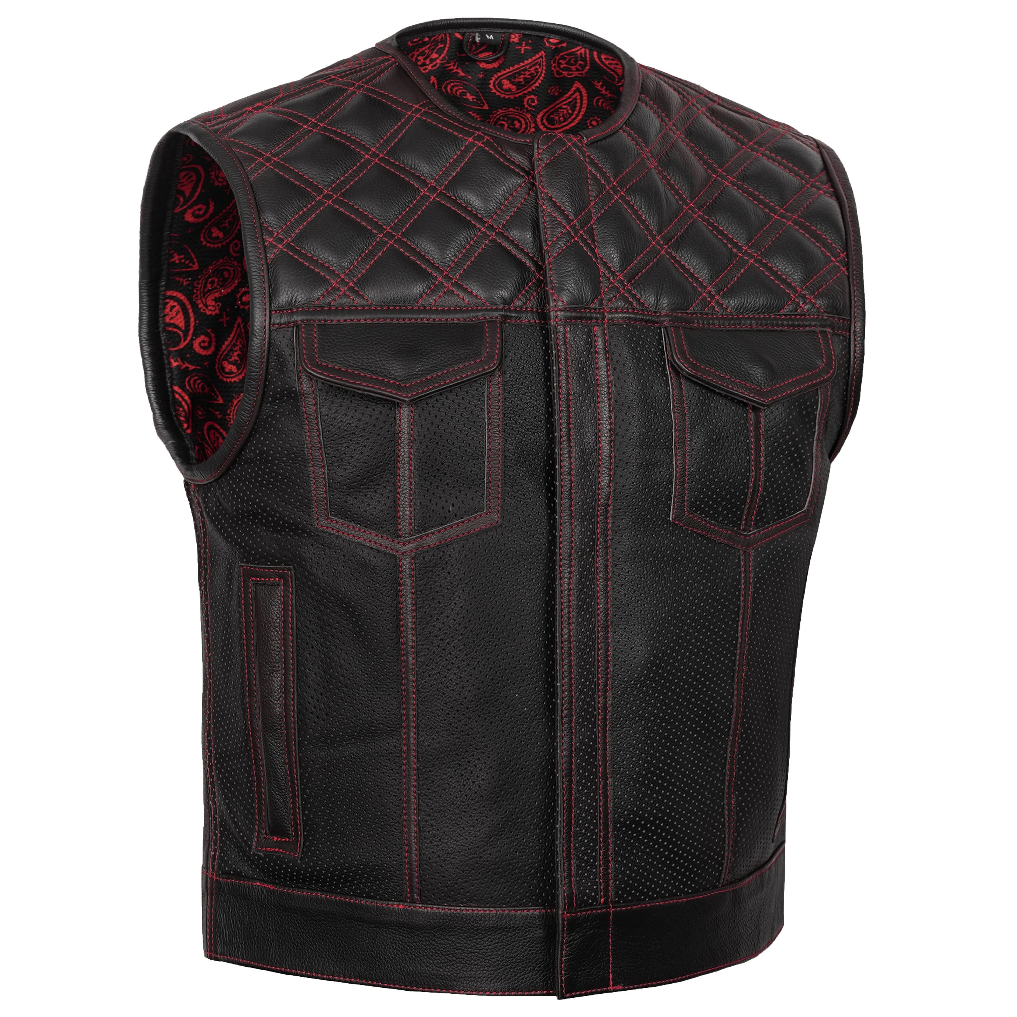Canyonforge Men's Motorcycle Leather Vest
