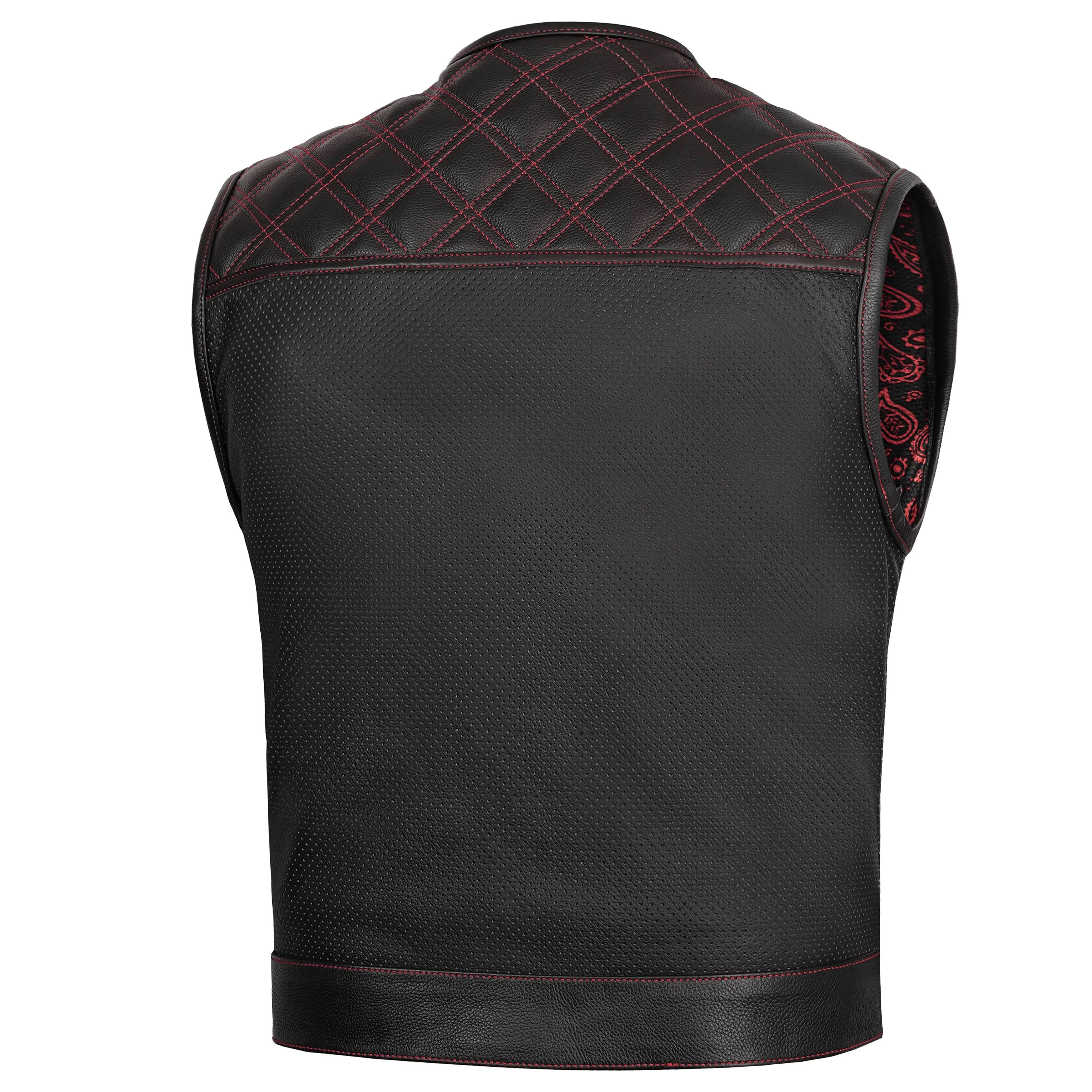 Canyonforge Men's Motorcycle Leather Vest