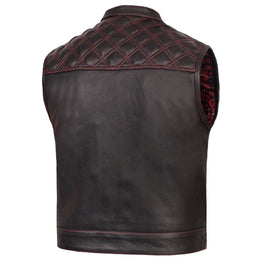 Stonewolf Men's Motorcycle Leather Vest