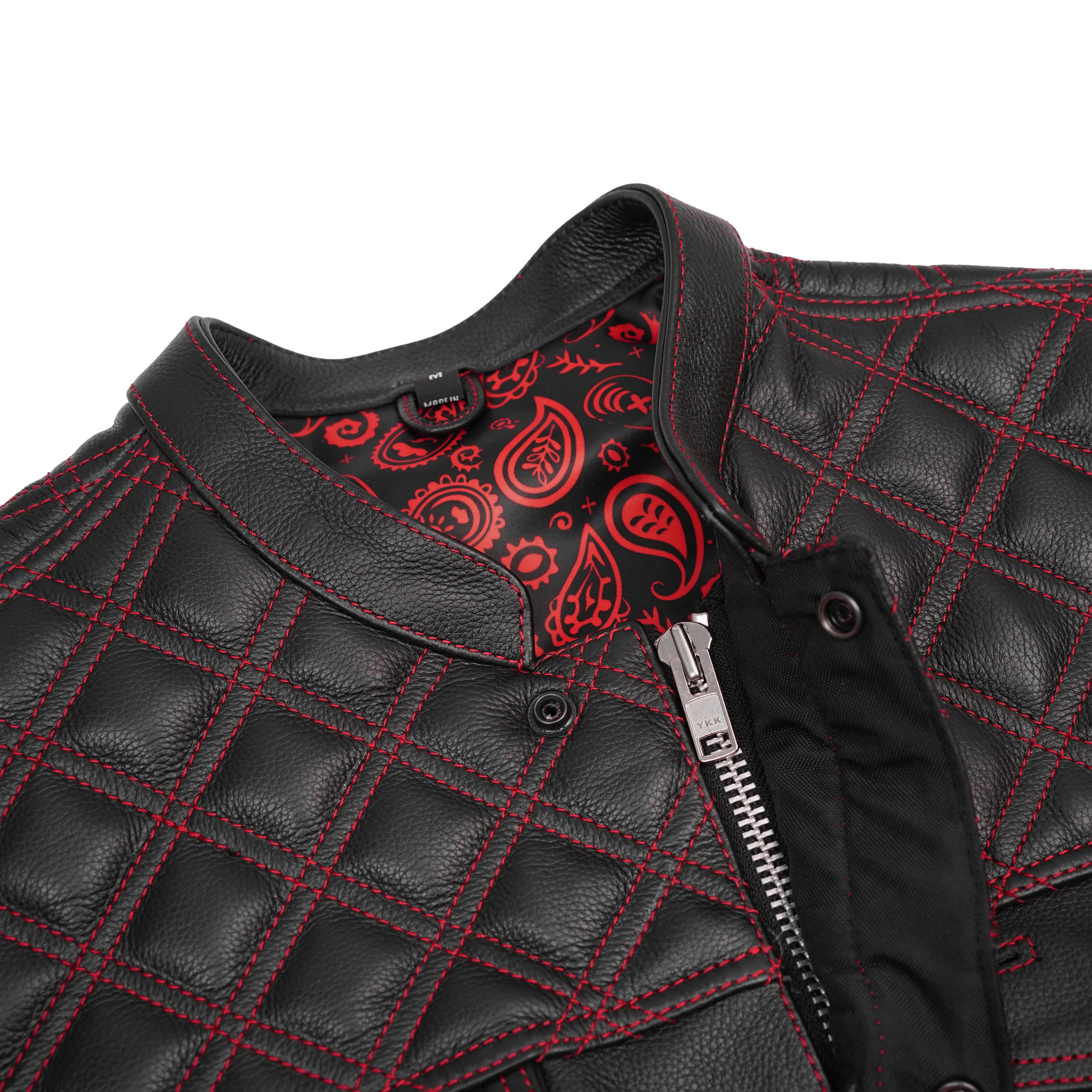 Stonewolf Mens Leather Motorcycle Vest