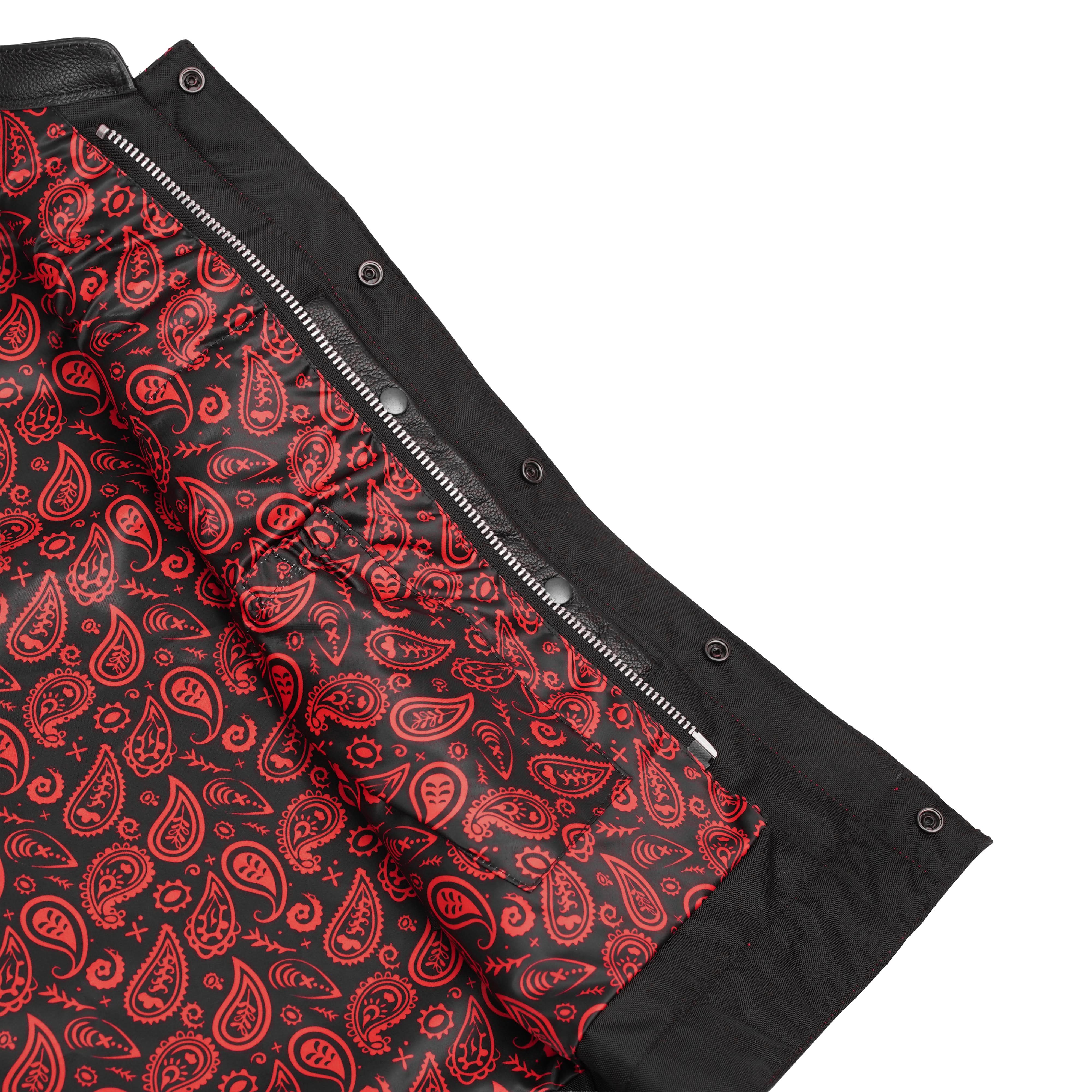 Stonewolf Mens Leather Motorcycle Vest