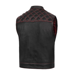 Firedust Men's Motorcycle Leather Vest