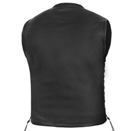 Buckhorn Men’s Leather Motorcycle Vest