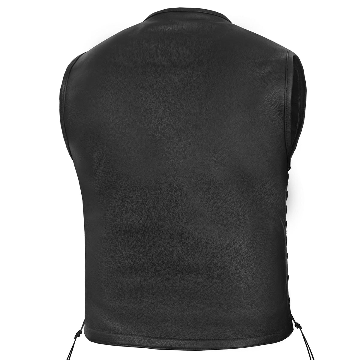 Buckhorn Men’s Leather Motorcycle Vest