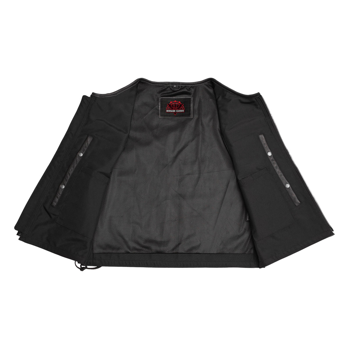 Buckhorn Men’s Leather Motorcycle Vest