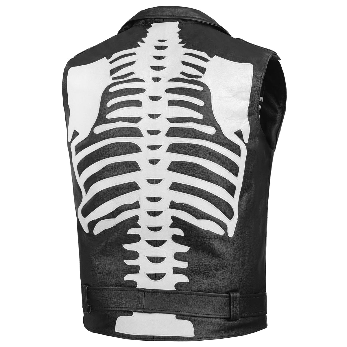 Thorax Men’s Leather Motorcycle Vest