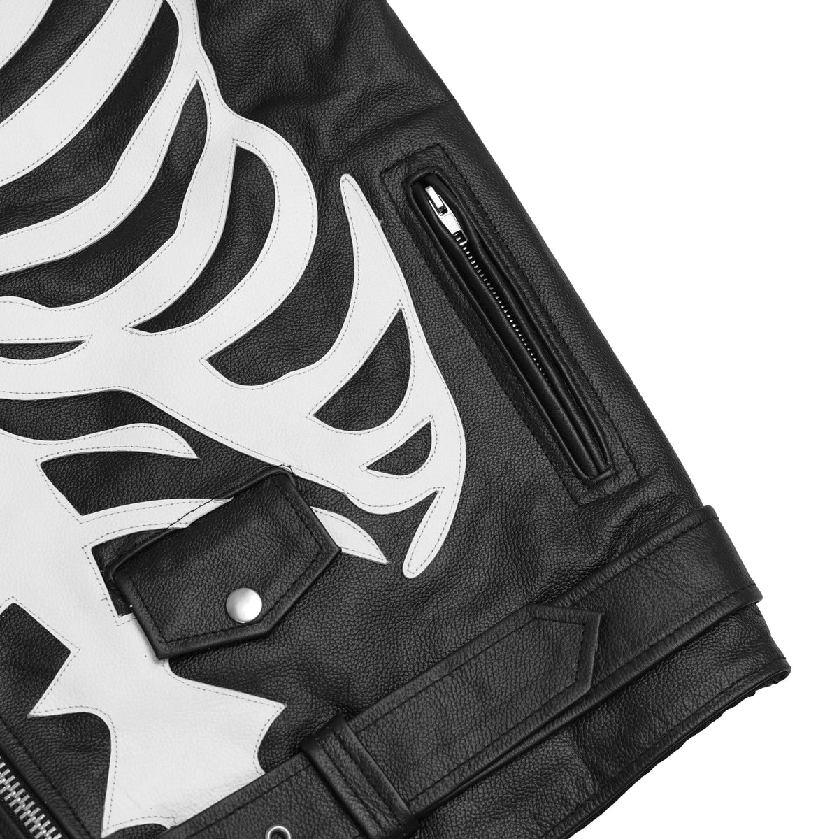 Thorax Men’s Leather Motorcycle Vest