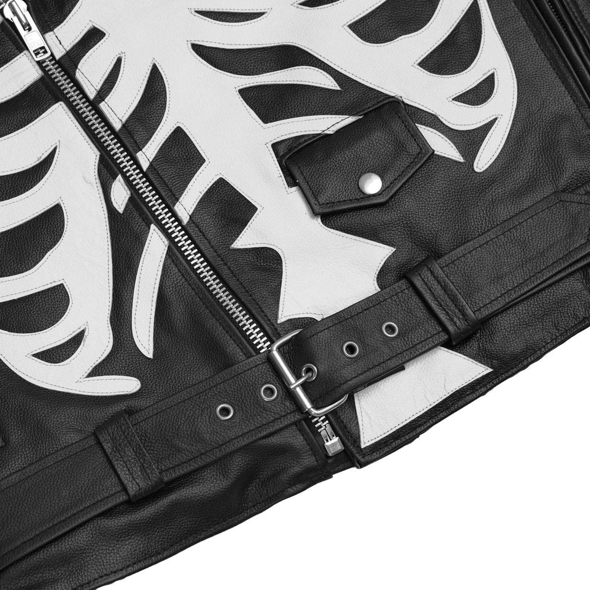Thorax Men’s Leather Motorcycle Vest