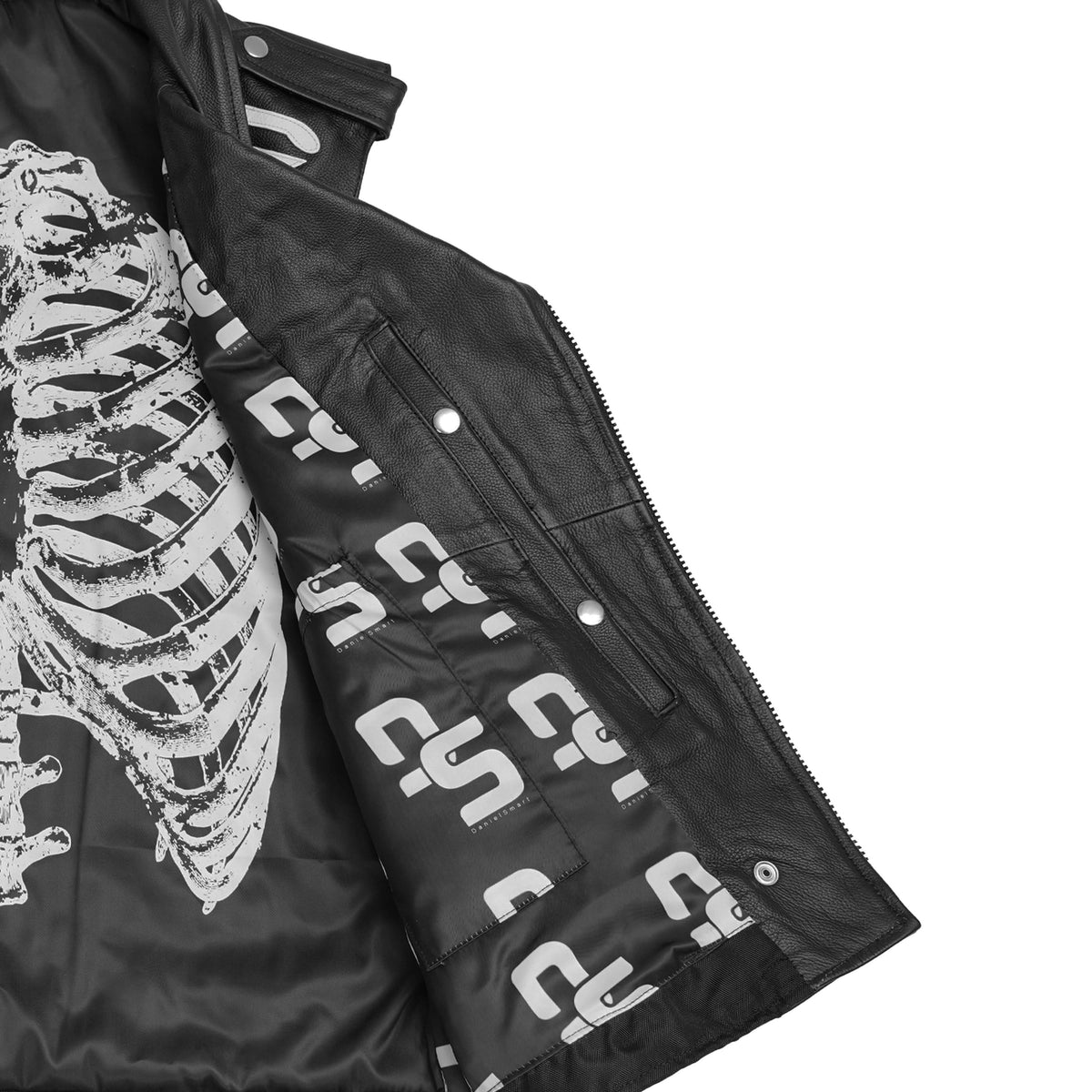 Thorax Men’s Leather Motorcycle Vest