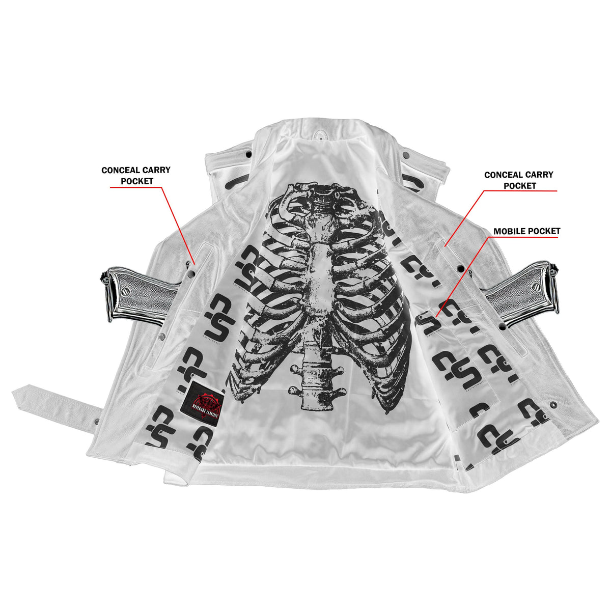 Thorax Men’s Leather Motorcycle Vest