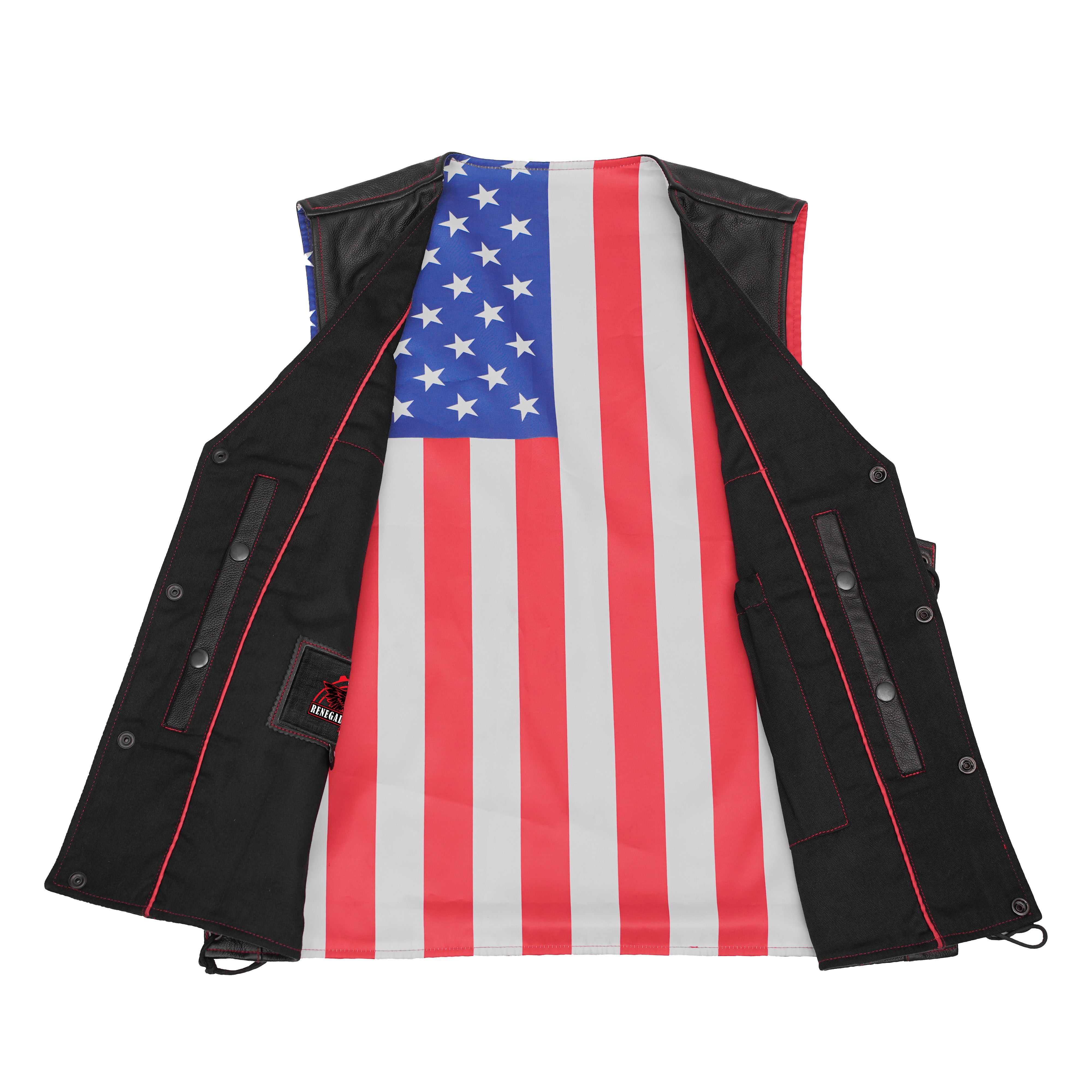 Tribute™ Mens Leather Motorcycle Vest