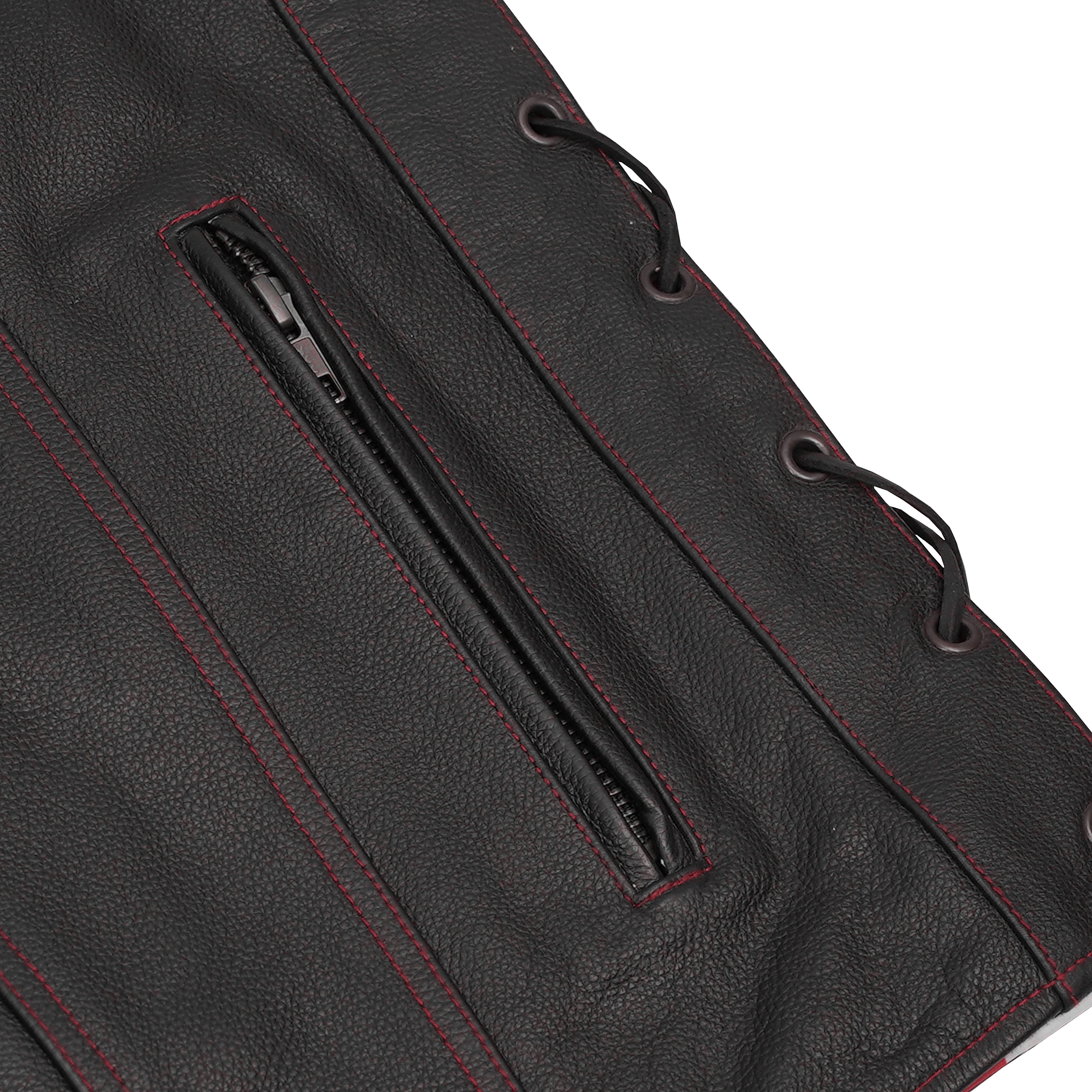 Tribute™ Mens Leather Motorcycle Vest