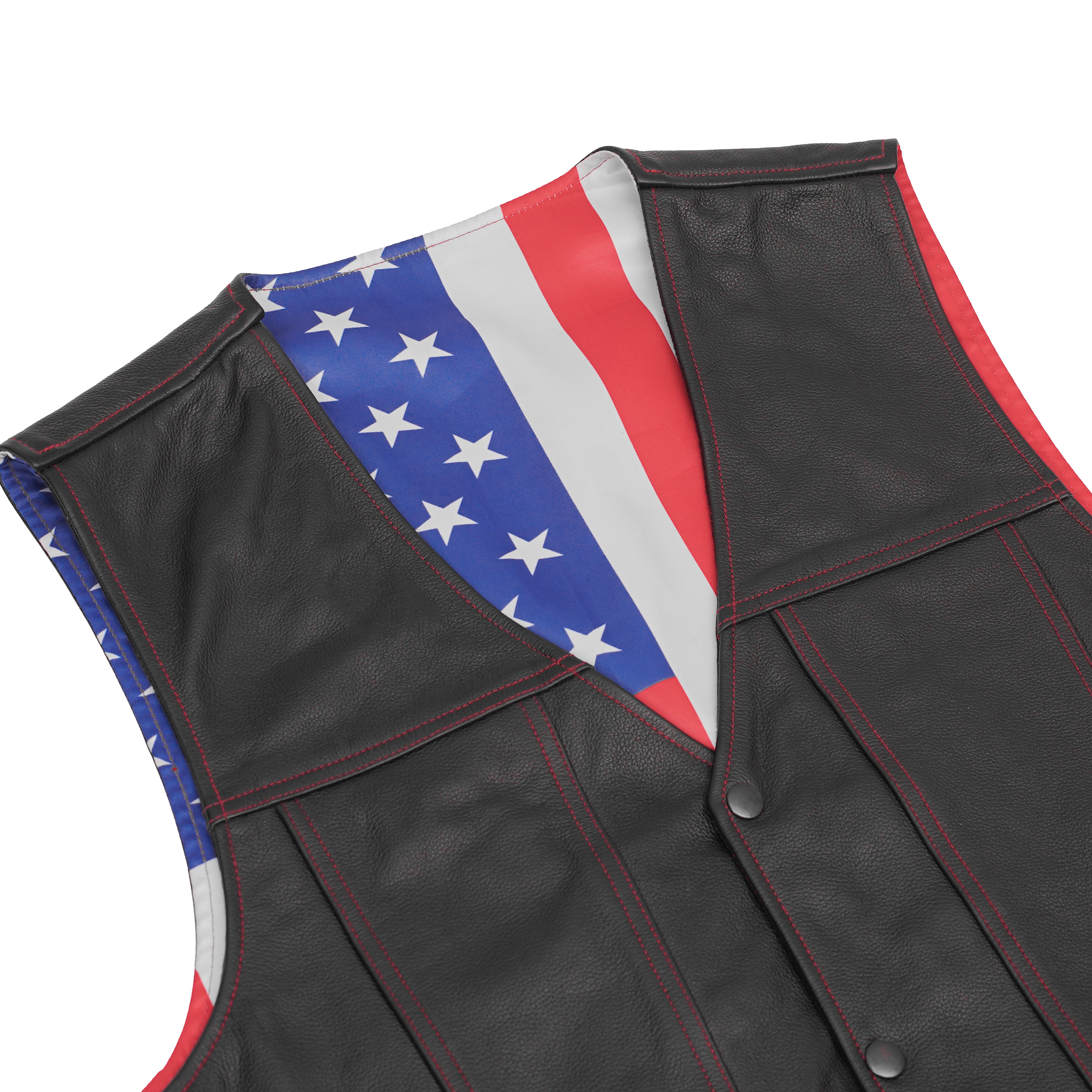 Tribute™ Mens Leather Motorcycle Vest