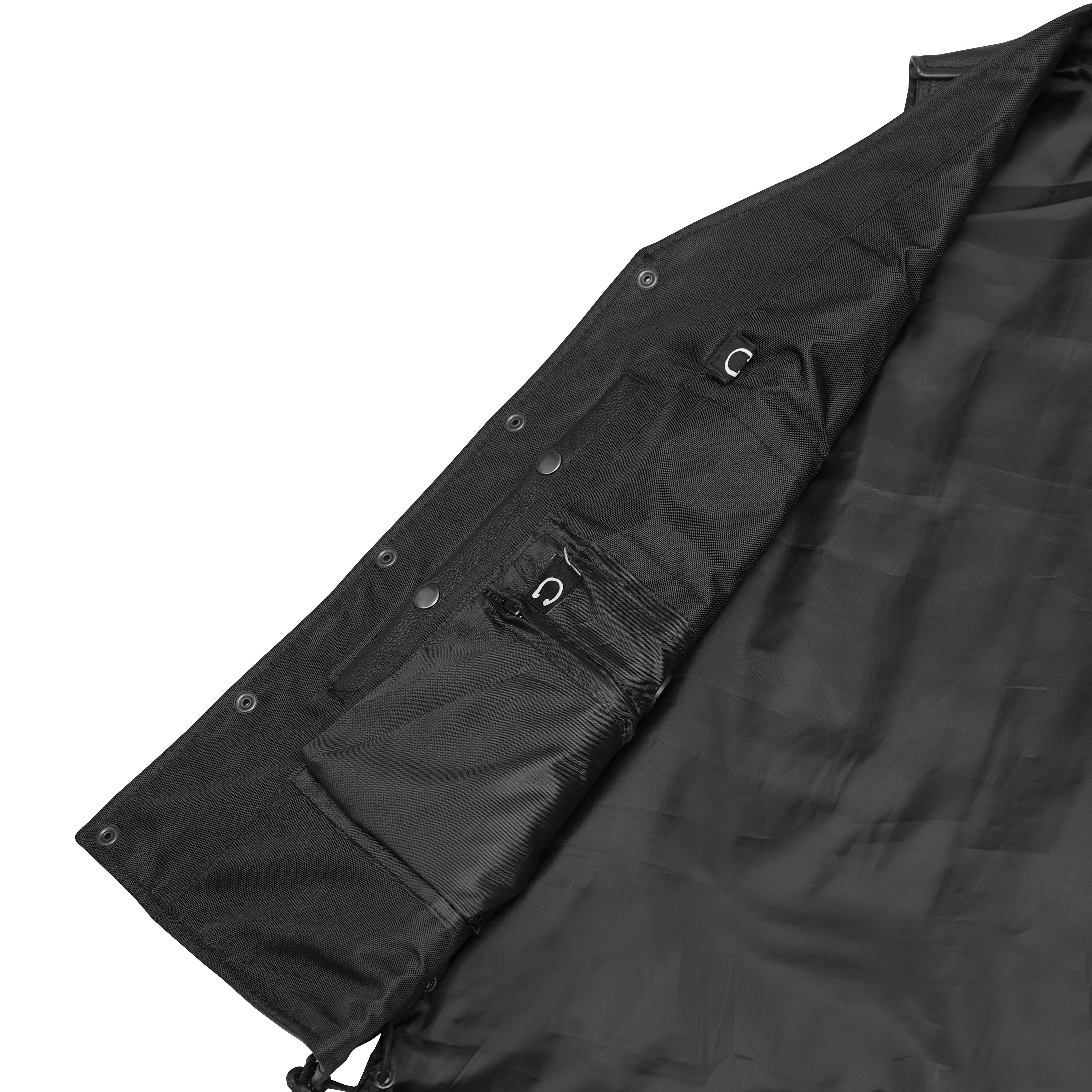 Curated™ Mens Tall Motorcycle Leather Vest