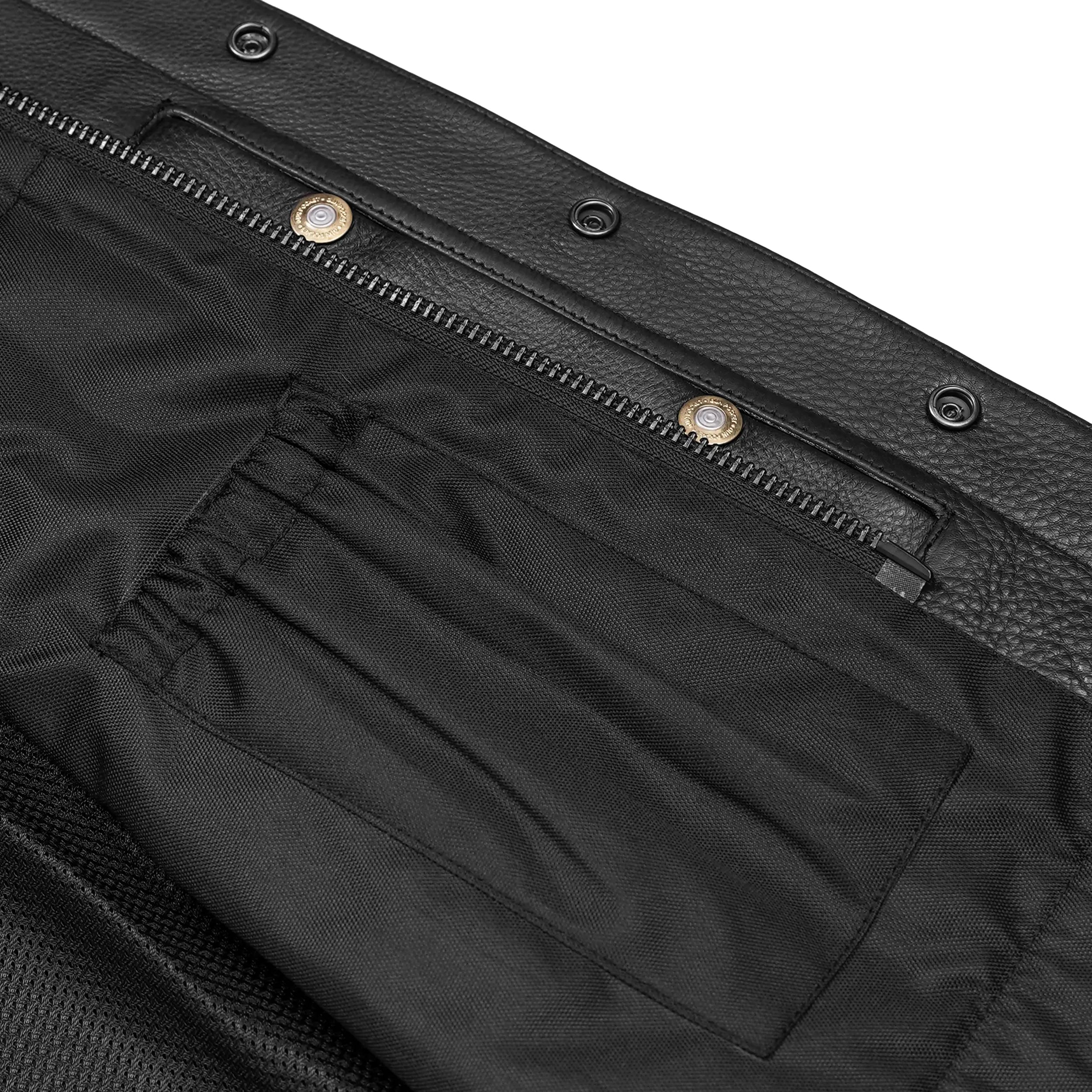 Target Lowcut Mens Leather Motorcycle Vest