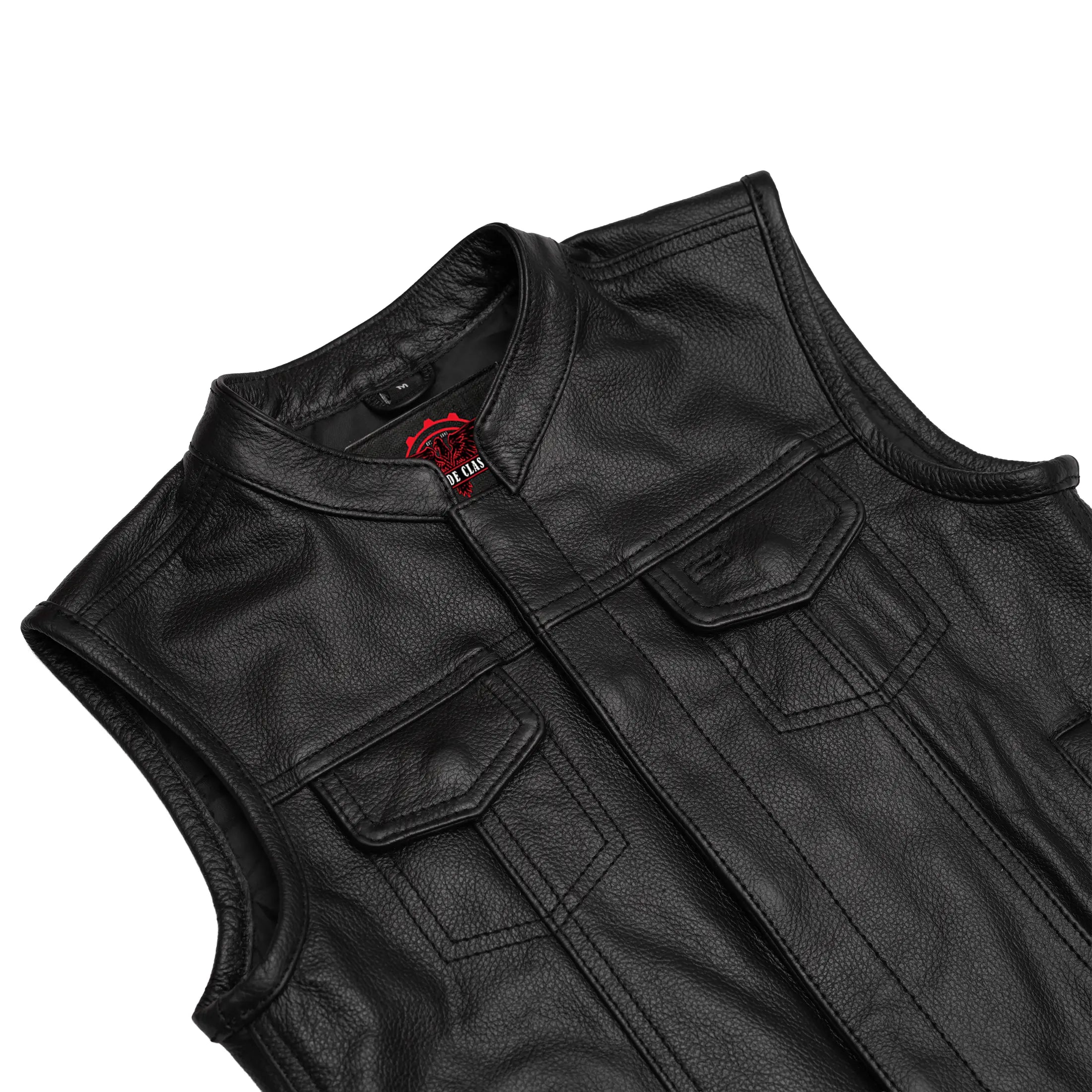 Street King Kids Motorcycle Leather Vest
