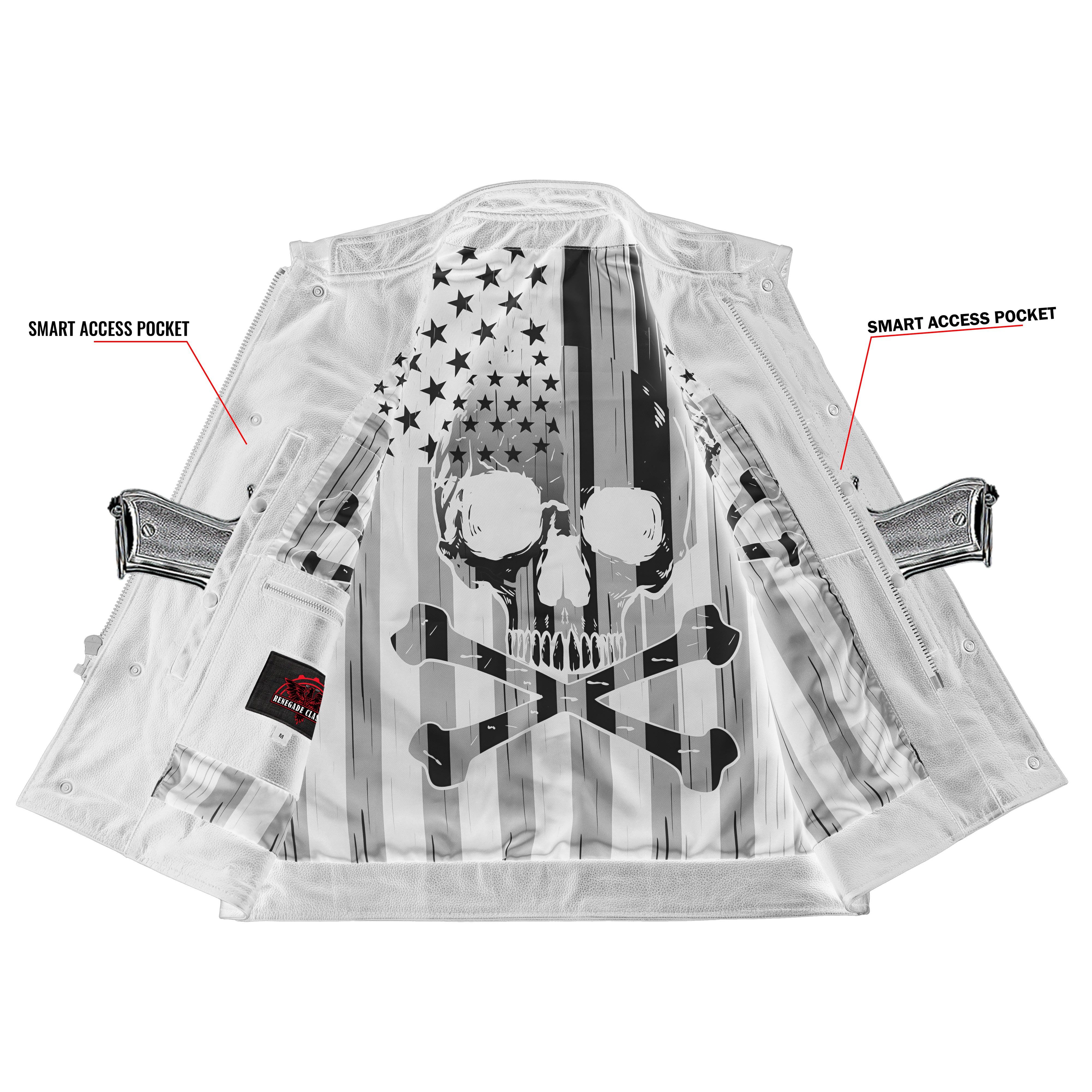 Stockyard™ Mens Leather Motorcycle Vest
