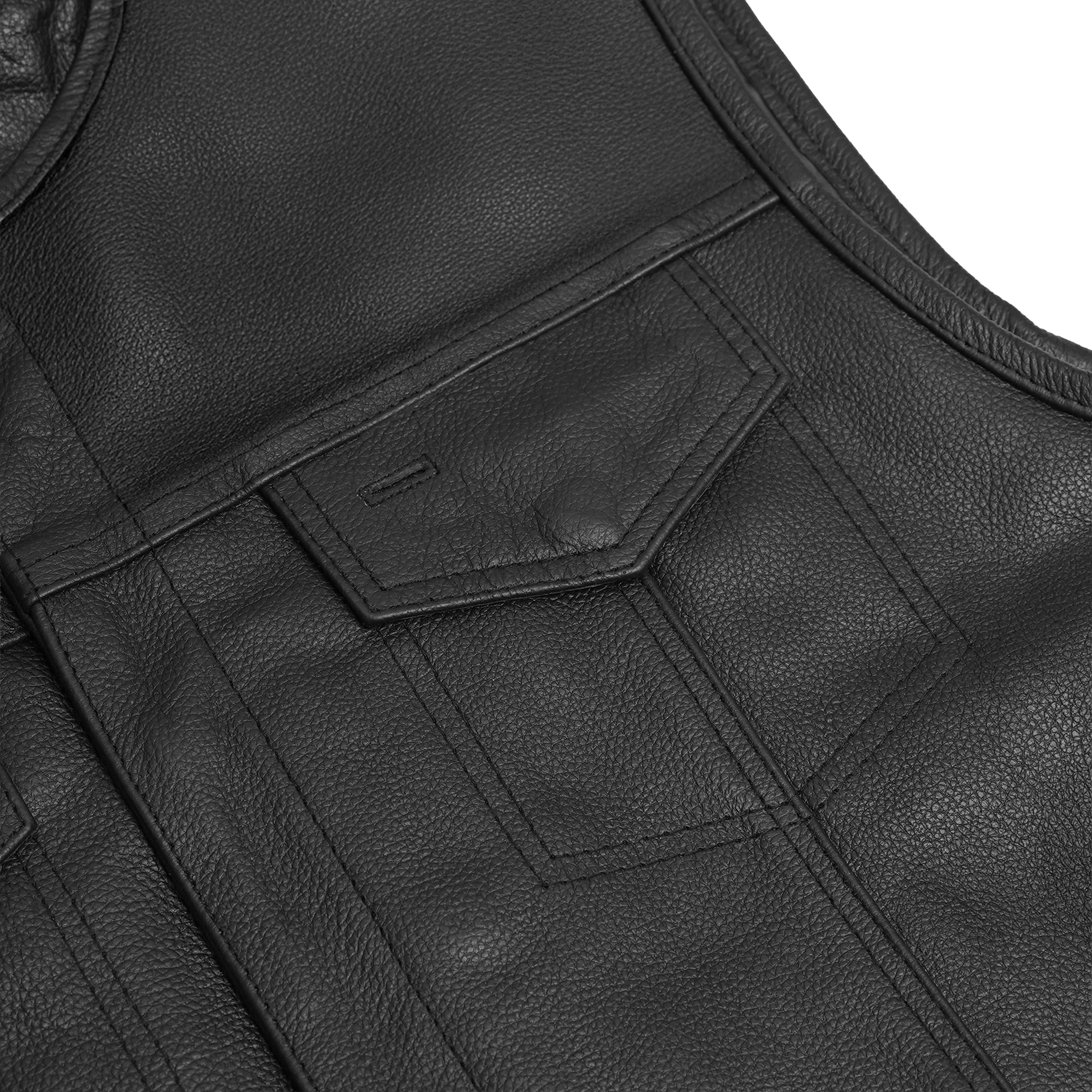 Stockyard™ Mens Leather Motorcycle Vest