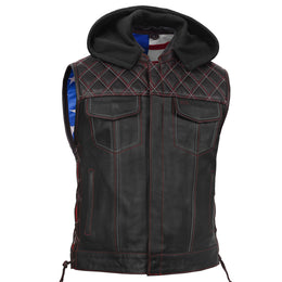 Highway Bound™ Mens Leather Motorcycle Vest