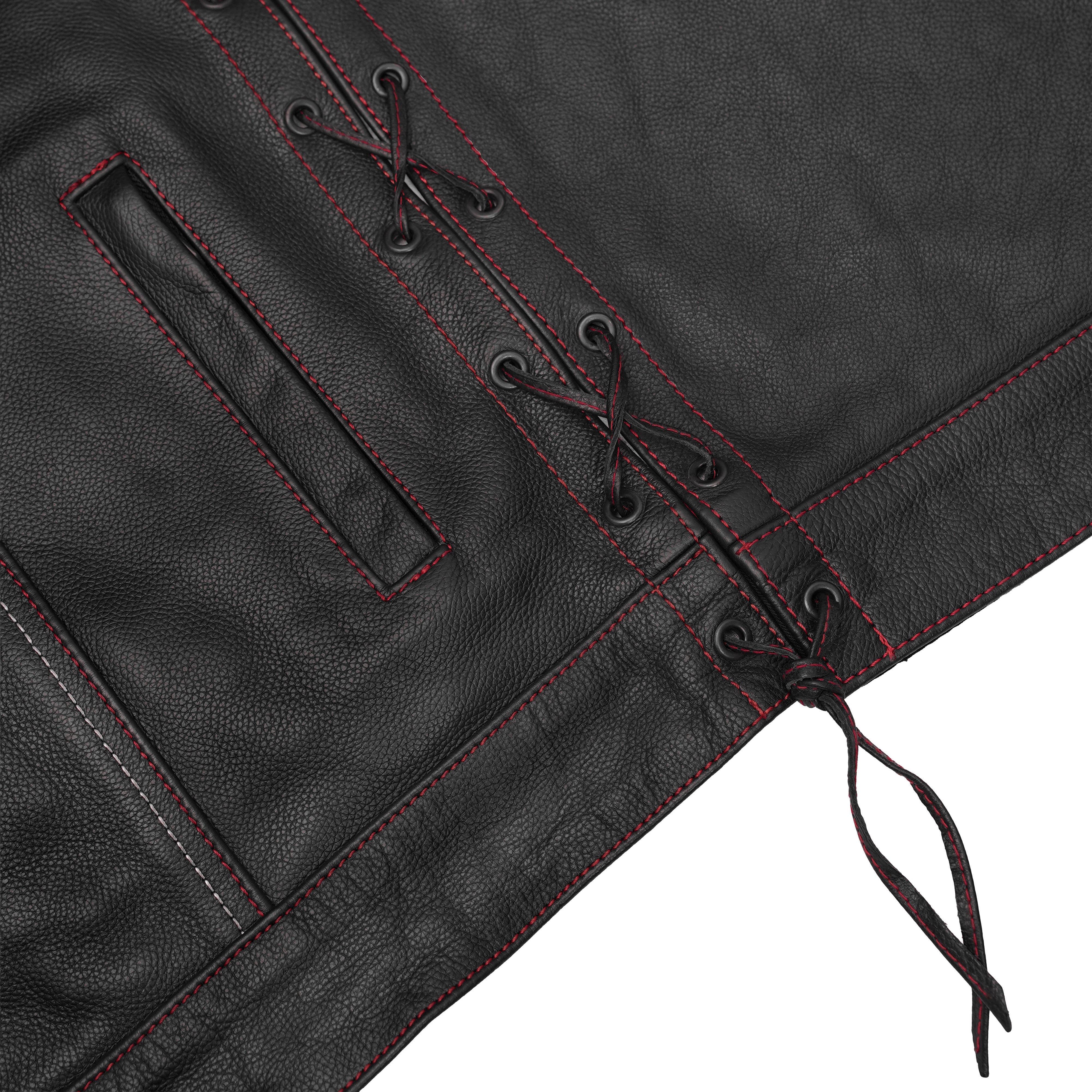 Highway Bound™ Mens Leather Motorcycle Vest