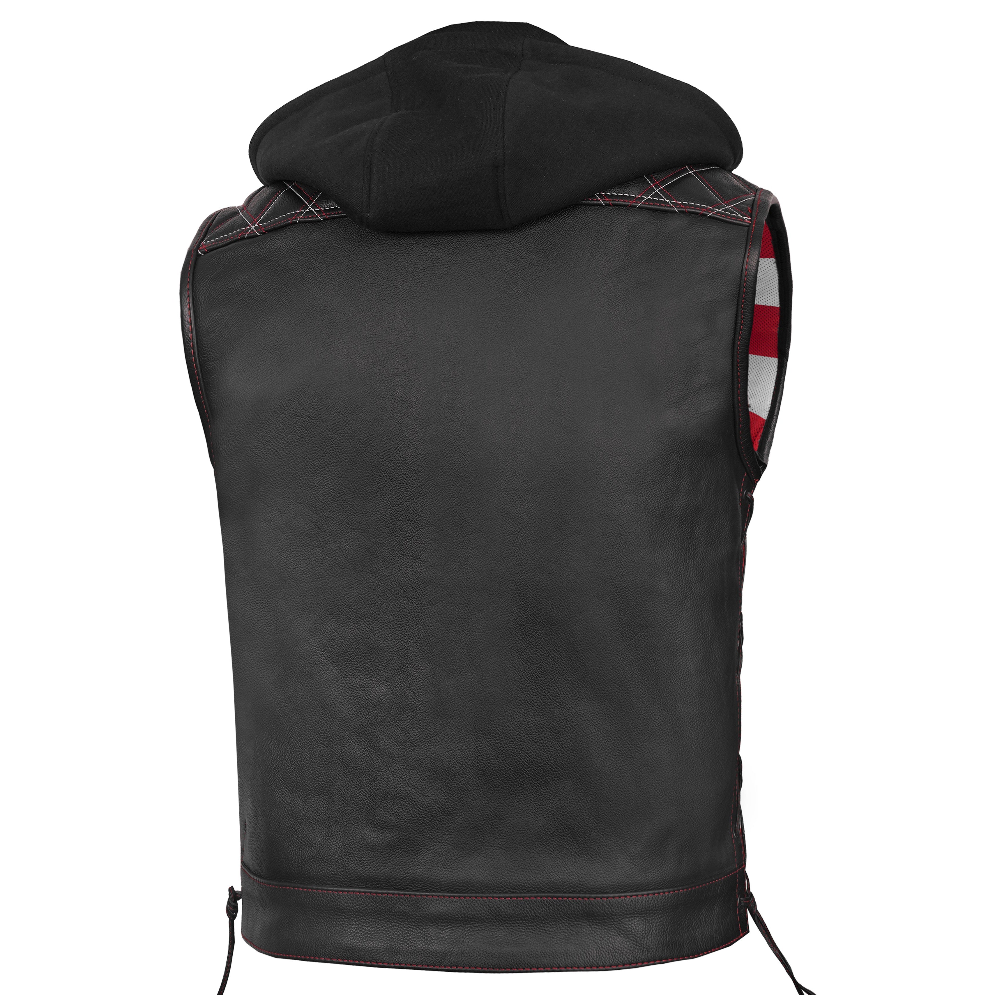 Highway Bound™ Mens Leather Motorcycle Vest