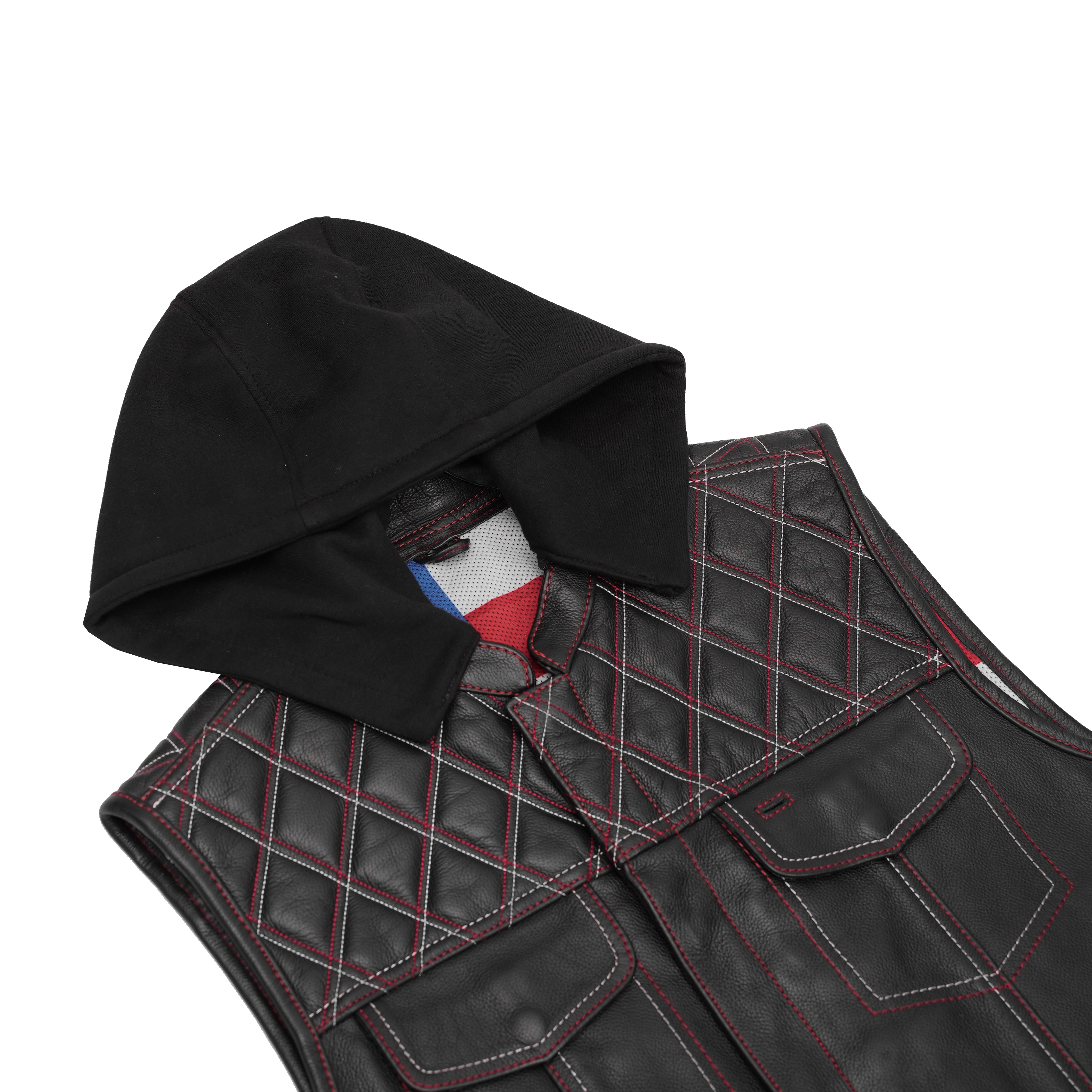 Highway Bound™ Mens Leather Motorcycle Vest