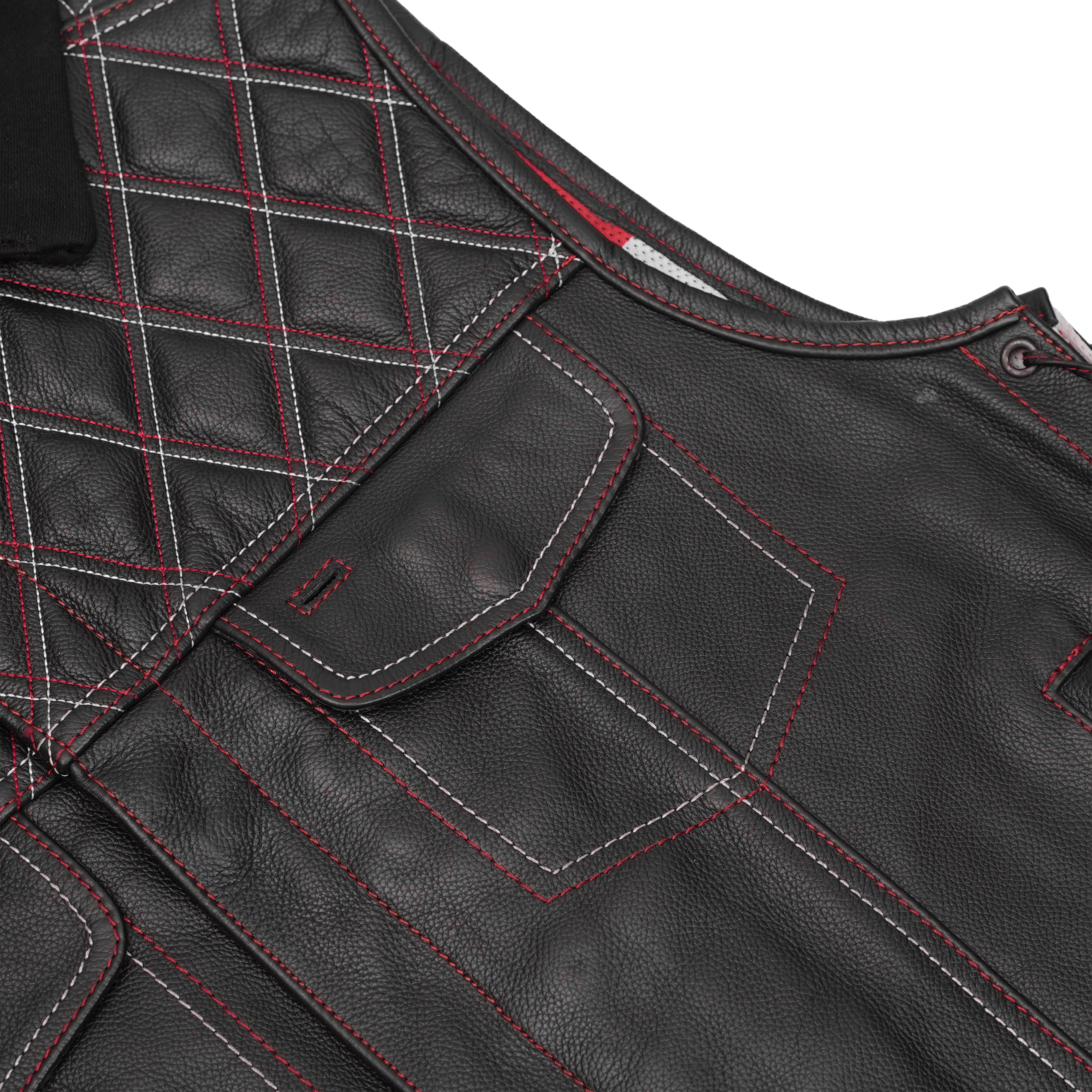 Highway Bound™ Mens Leather Motorcycle Vest