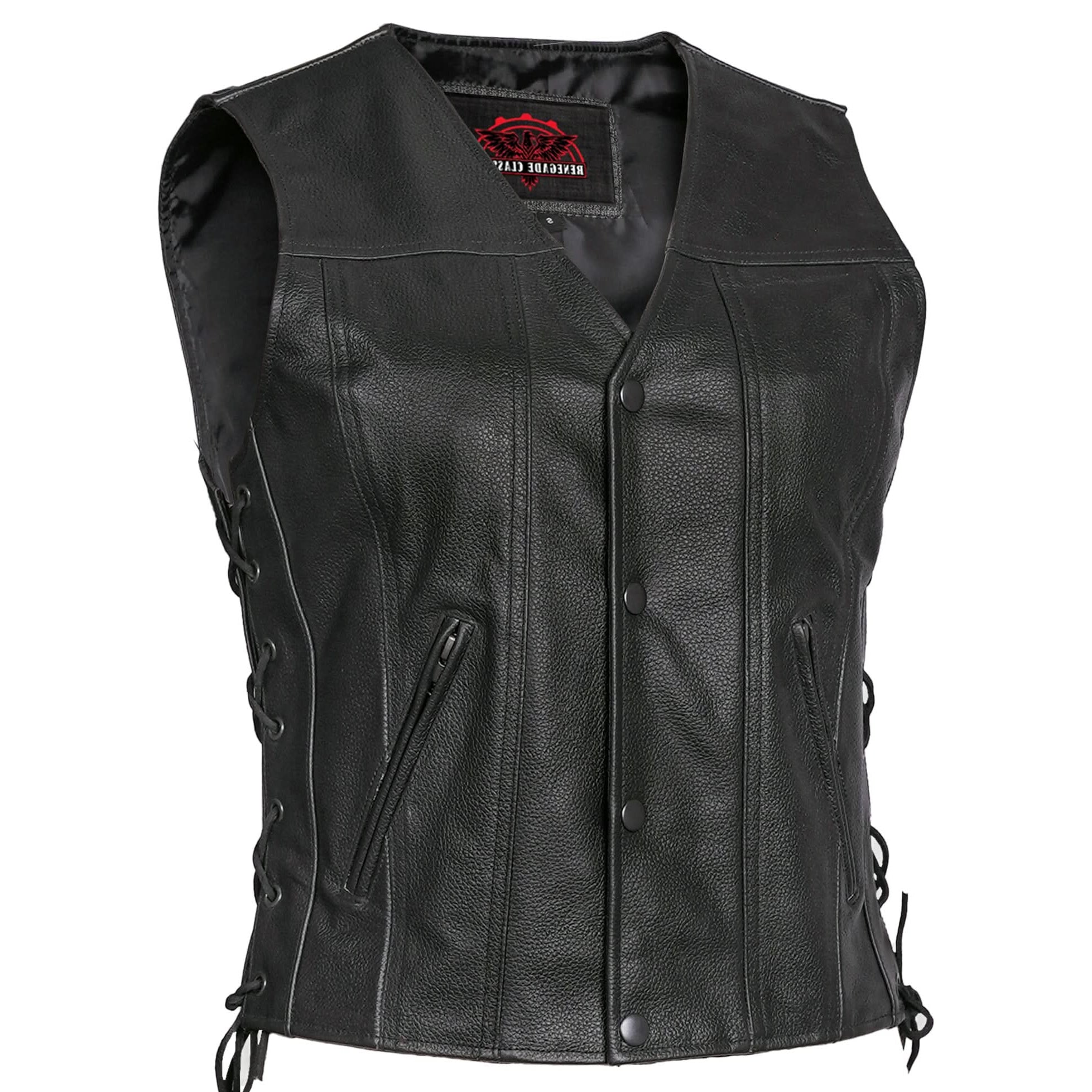 Aura Blaze™ Women's leather motorcycle vest