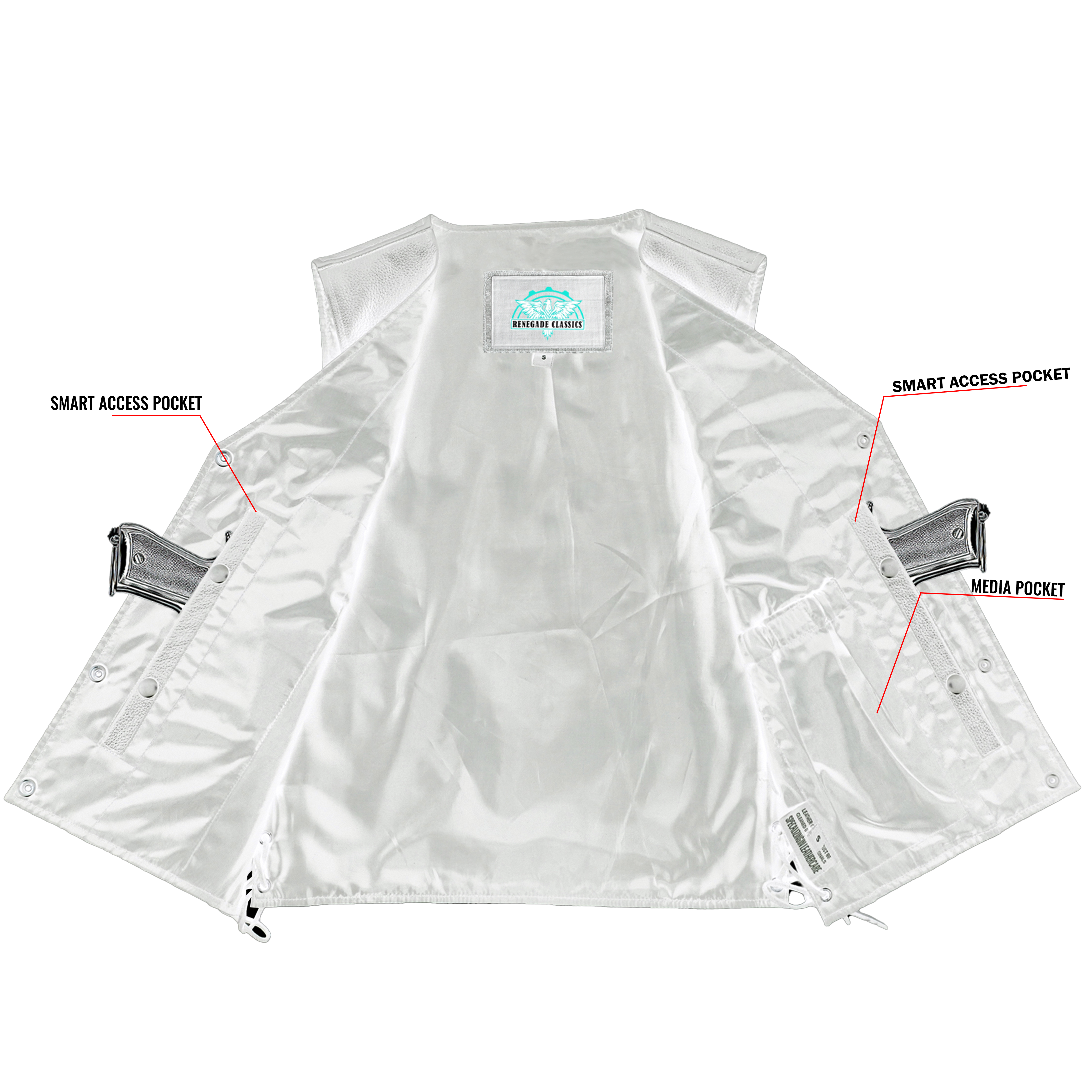 Aura Blaze™ Women's leather motorcycle vest
