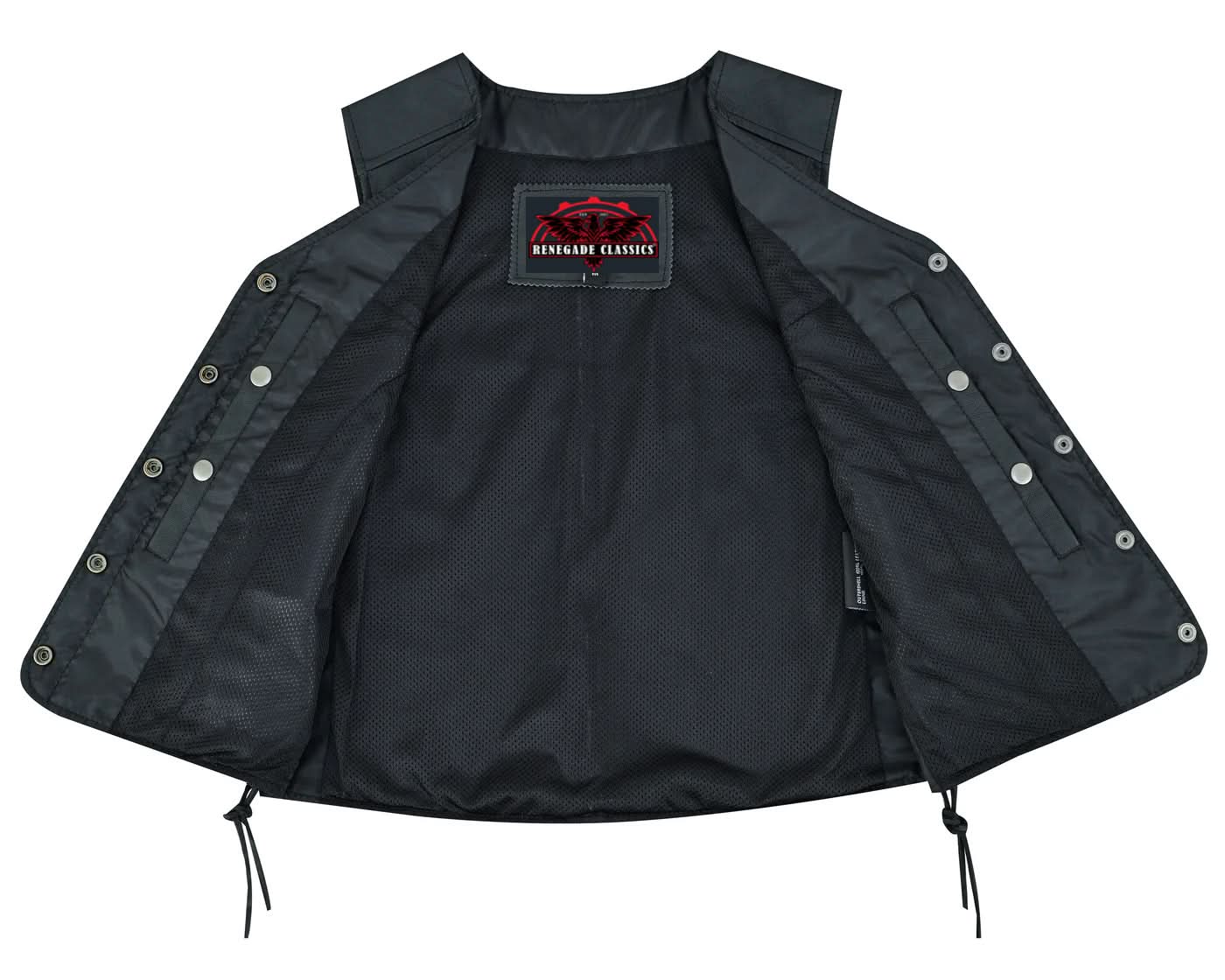 Eelskin™ Women's leather motorcycle vest