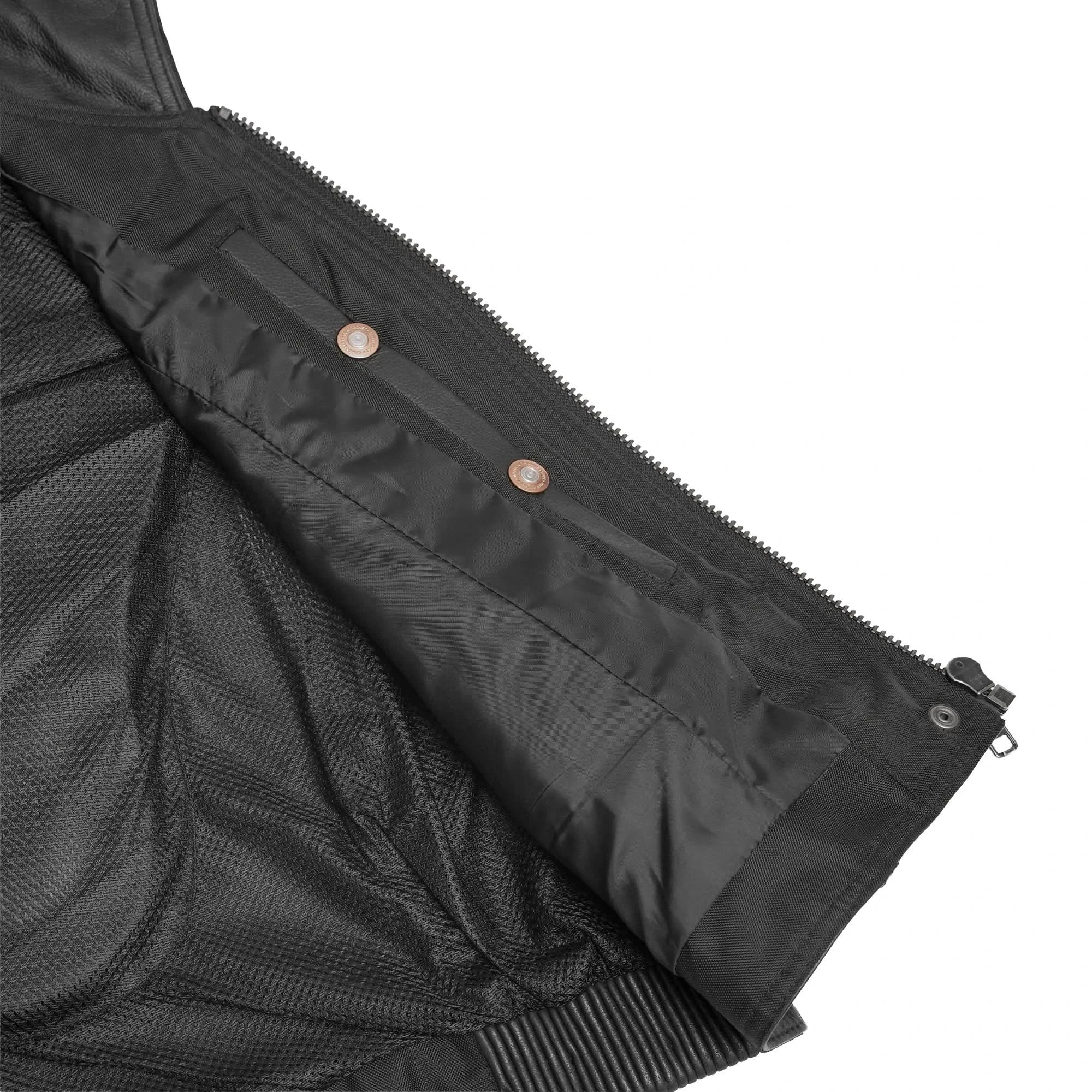 Drakelle Women’s Leather Motorcycle Vest
