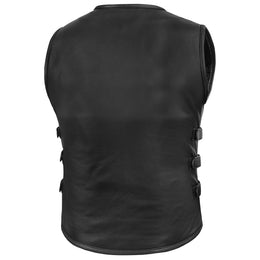Cronan Women’s Leather Motorcycle Vest