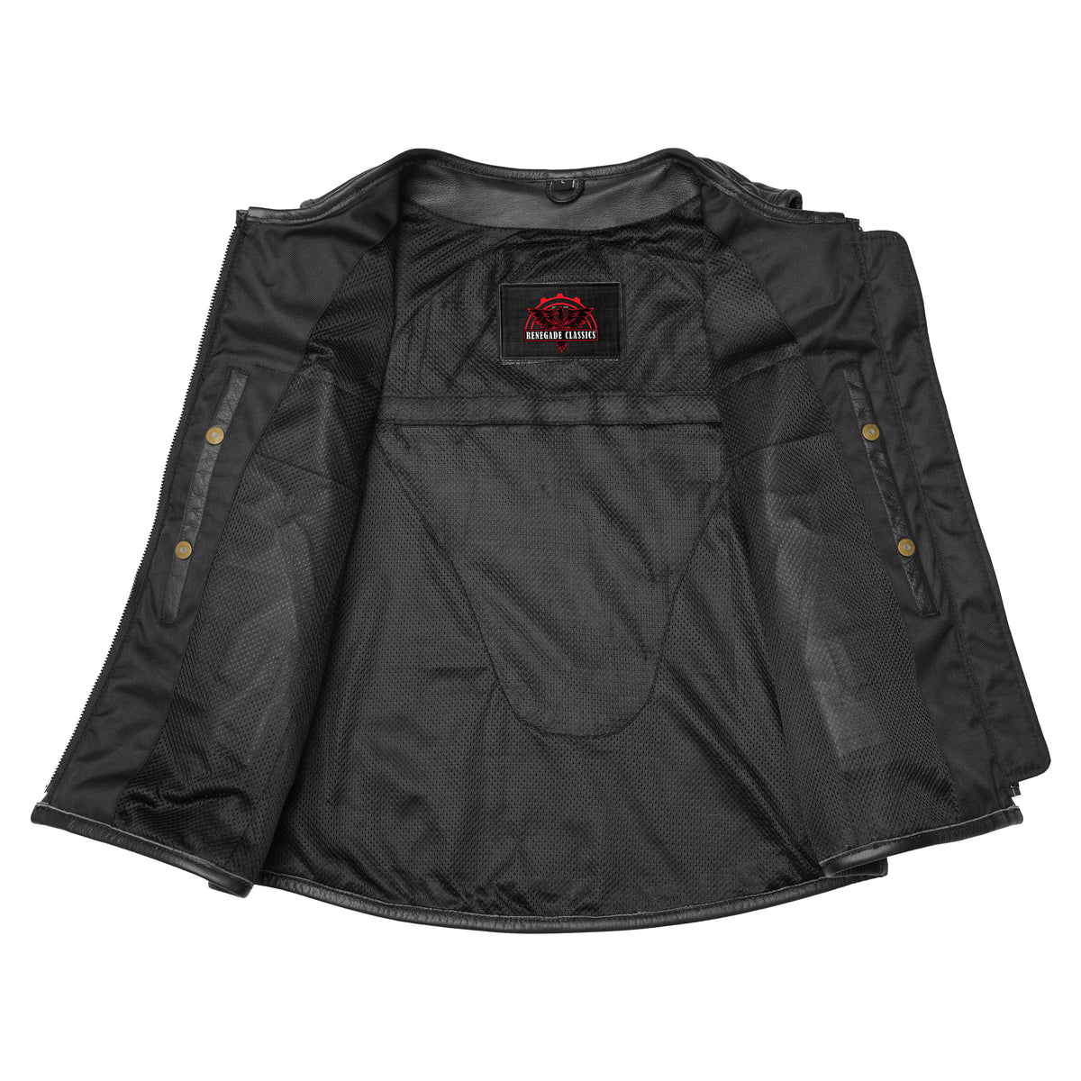 Cronan Women’s Leather Motorcycle Vest